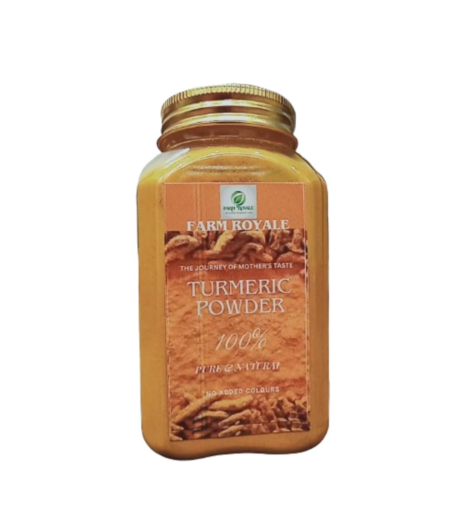 Farm Royale Haldi Powder/Turmeric Powder -200gm||100% Pure and Natural||Export Quality||Hand-picked material - Buy Online on GoSupps.com