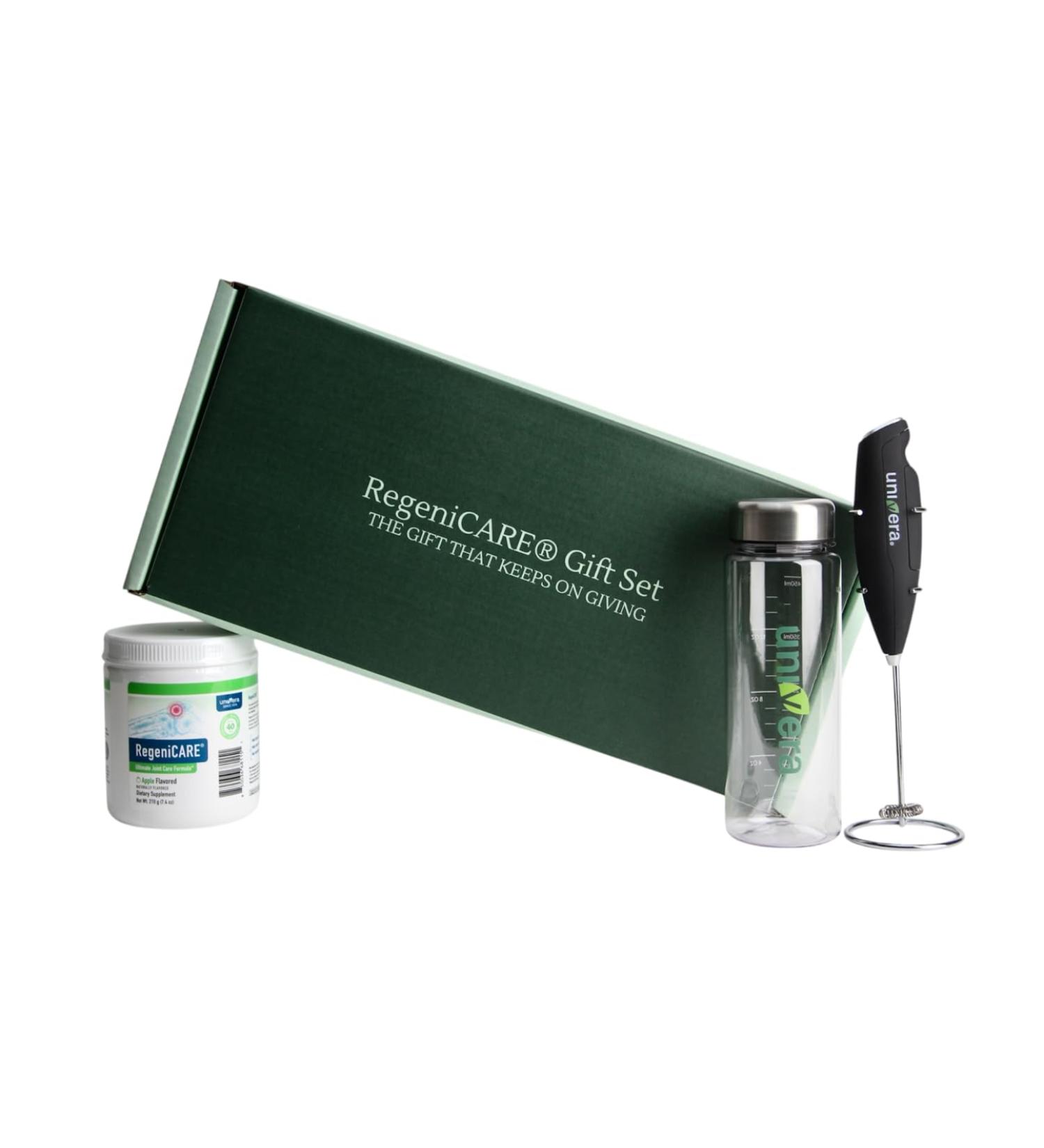 Holiday Gift Set Joint Support with Univestin Glucosamine Chondroitin & MSM Bottle & Frother Included Green Apple Flavor 30 Servings Green Apple Set 7.4 Ounce (Pack of 1) - Buy Online on GoSupps.com