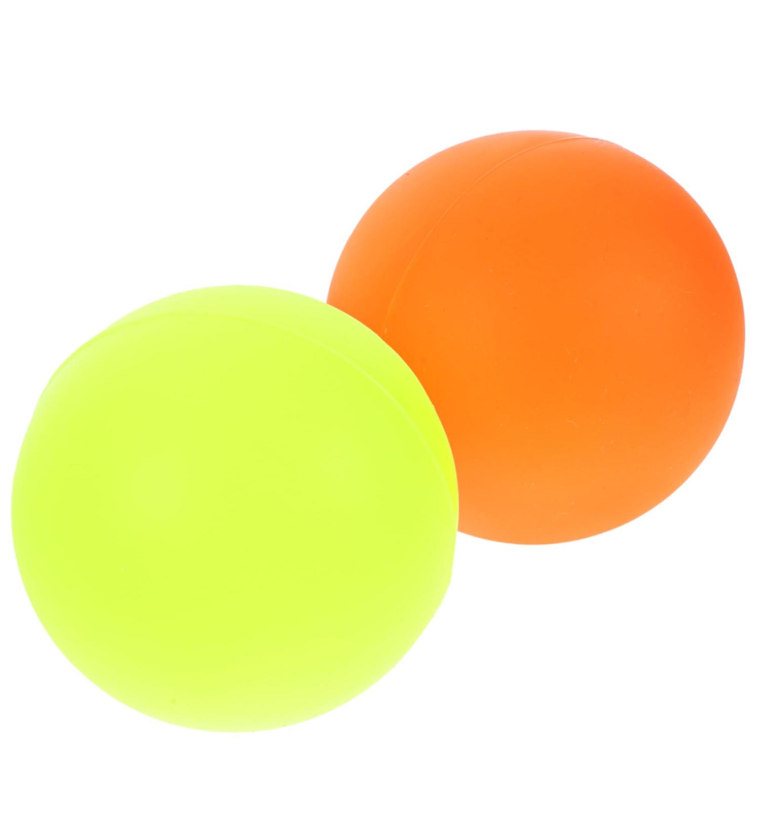 Beavorty 2-Pack Lacrosse Balls for Myofascial Release - Massage & Mobility Balls for Yoga Ice Hockey & Fascia Tension Relief - Red - Buy Online on GoSupps.com