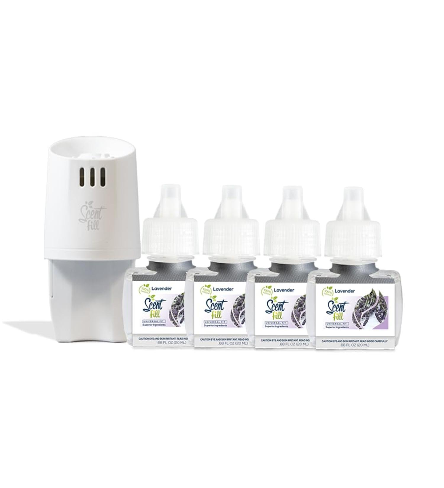 Buy 100% Natural Lavender Plug-in Refills | Scent Fill Air Freshener & Diffuser - 4 Pack - Buy Online on GoSupps.com