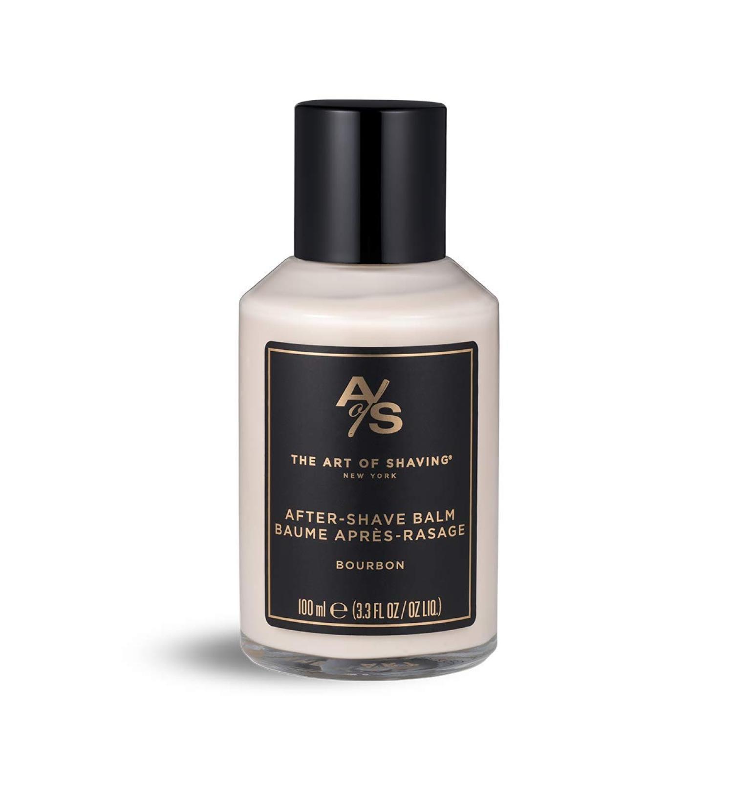 The Art of Shaving After-Shave Balm for Men - Bourbon Scented Face Moisturizer 3.3 oz, Clinically Tested for Sensitive Skin - Buy Online on GoSupps.com
