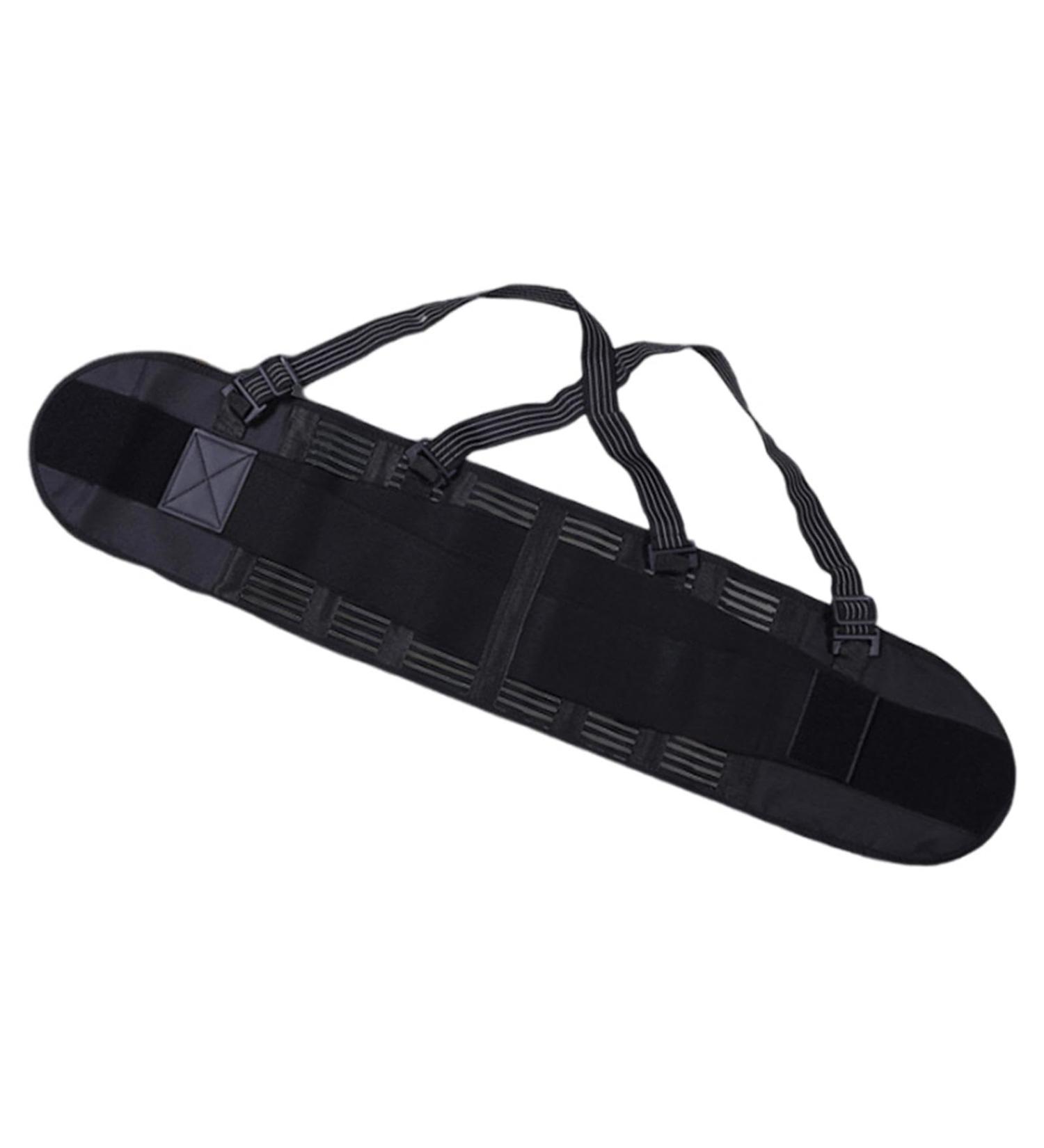 Adjustable Back Brace Elastic Lumbar Support Belt - Lower Back Brace Posture Corrector Protector All-Round Waist Protection - Buy Online on GoSupps.com