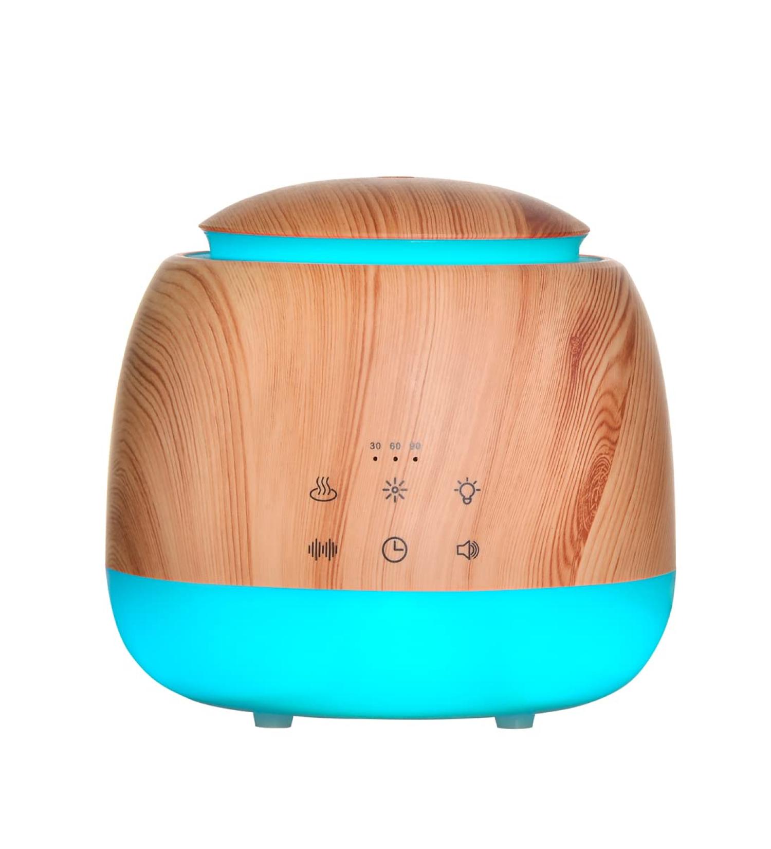 Vonokee Aromatherapy Essential Oil Diffuser White Noise Machine with 10 Soothing Sounds - Wood Grain, 7 LED Color Lights, Night Light Timer - Sleep Sound Machine for Baby & Adult - Buy Online on GoSupps.com