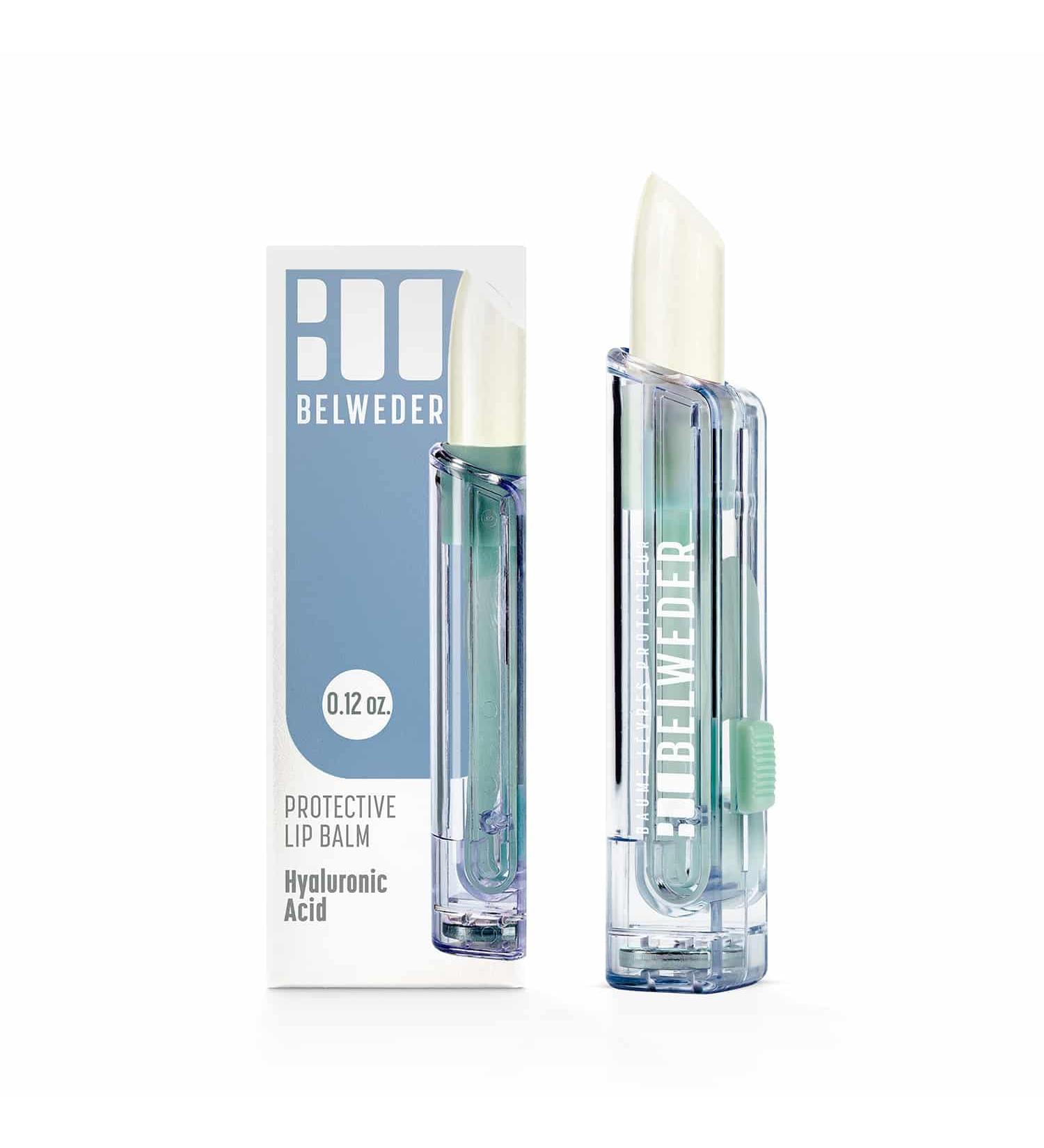 BELWEDER Protective Lip Balm with Hyaluronic Acid - Lip Protection Hydration and Regeneration - Transparent Balm For Men and Women - Stick of 3.5g - Buy Online on GoSupps.com