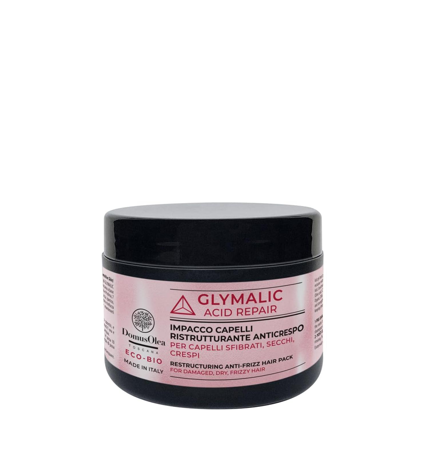 Domus Tuscan Oil Glymalic Acid Repair Hair care against curls restructuring and shine with acidic pH value for brittle dry or frizzy hair 250 ml ecobio Domus Olea Toscana - Buy Online on GoSupps.com