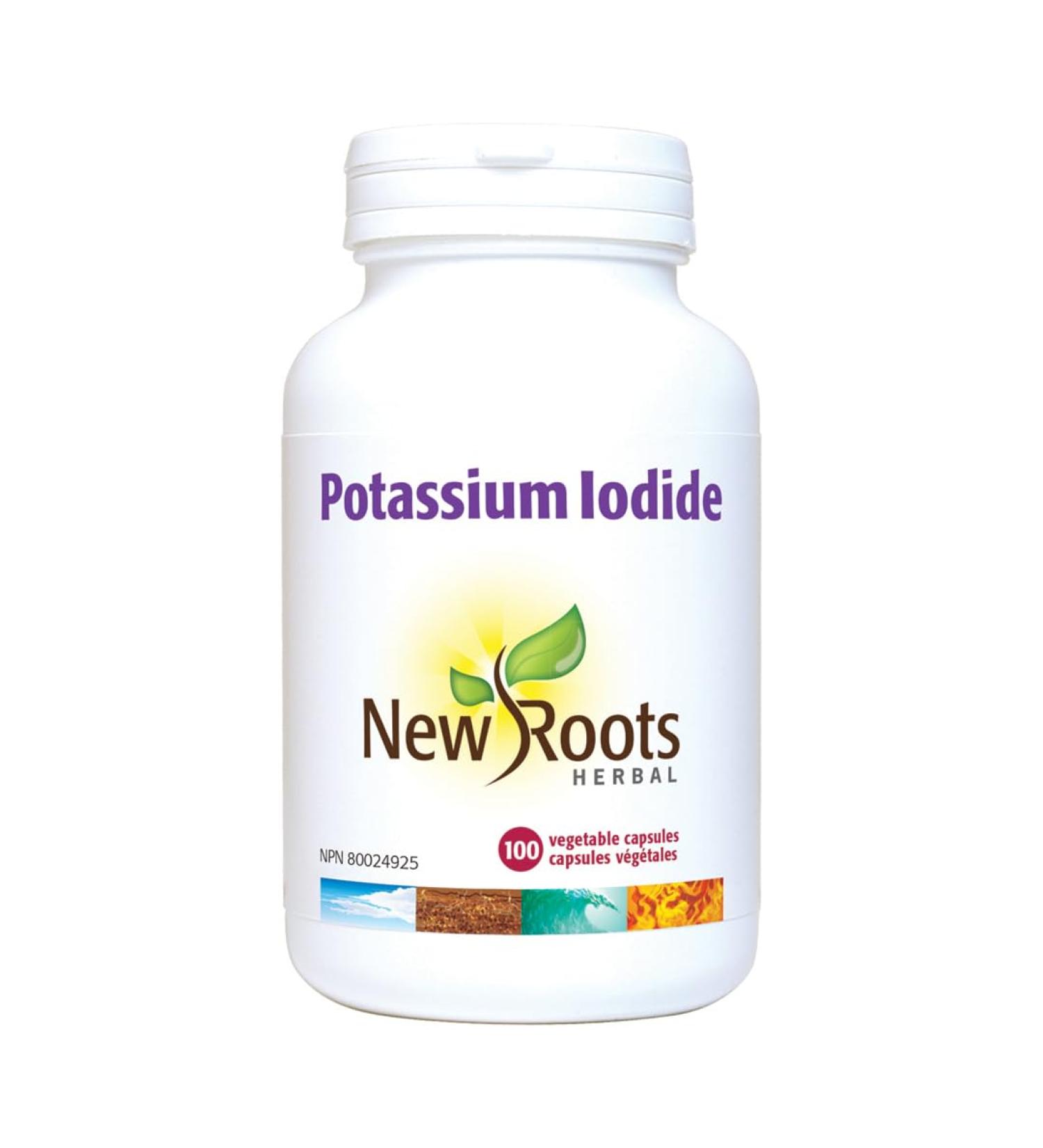 New Roots Herbal - Potassium Iodide 100 capsules - Buy Online on GoSupps.com