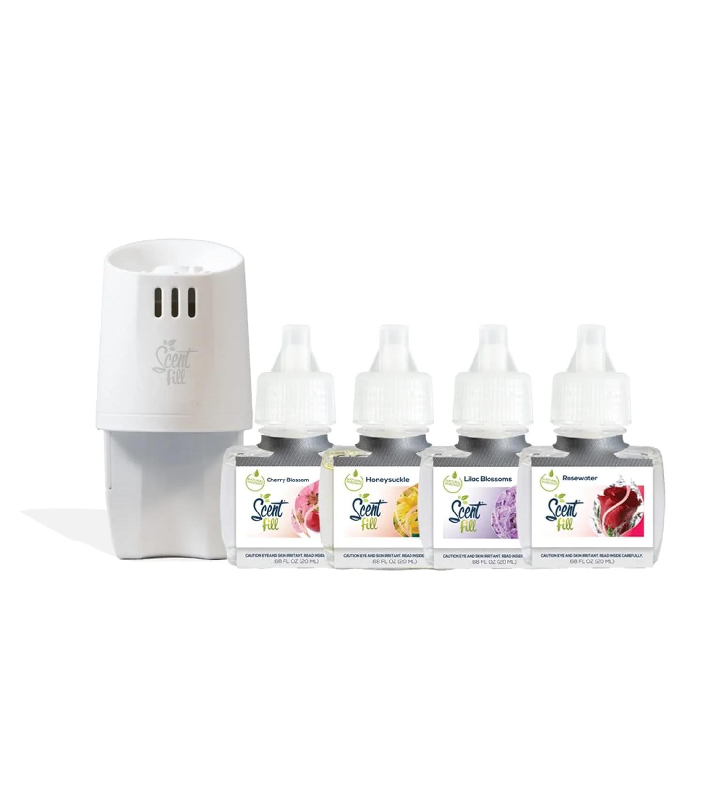Scent Fill Spring Collection Kit - Lilac Blossom Cherry Blossom Honeysuckle & Rosewater Refills + Diffuser - International Shipping Available - Buy Online on GoSupps.com