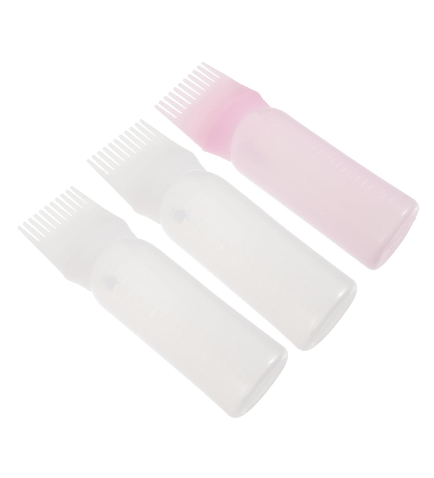 INOOMP Lot De 3 Bouteilles De Teinture Capillaire Blanc Et Rose 200 Ml Applicateur De Coloration Cheveux Accessoires De Barbier Pour Salon Et Usage Domestique - Buy Online on GoSupps.com