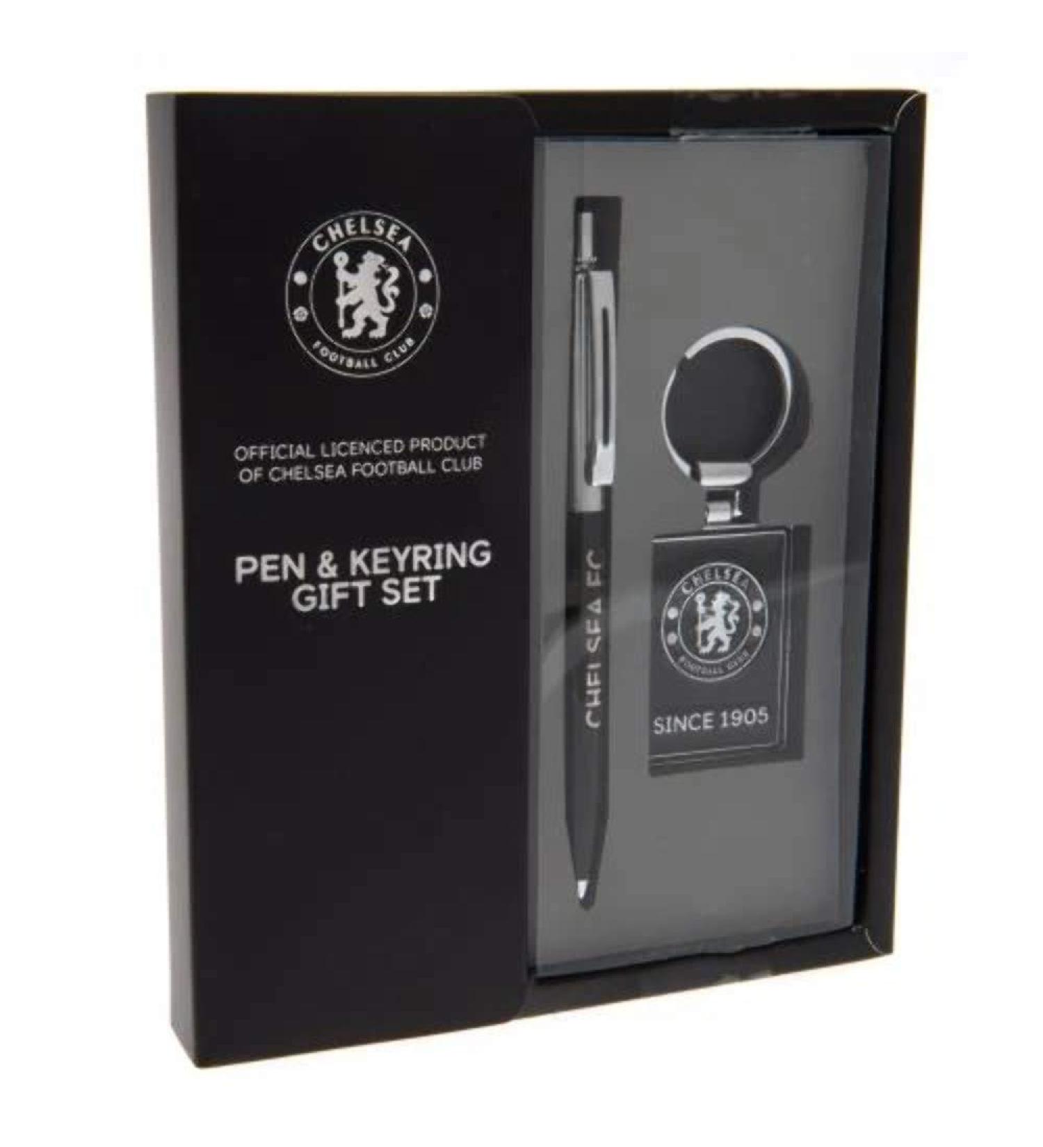 Buy Chelsea FC Ballpoint Pen & Keyring Set | Black 1-Piece Pack - International Shipping Available - Buy Online on GoSupps.com