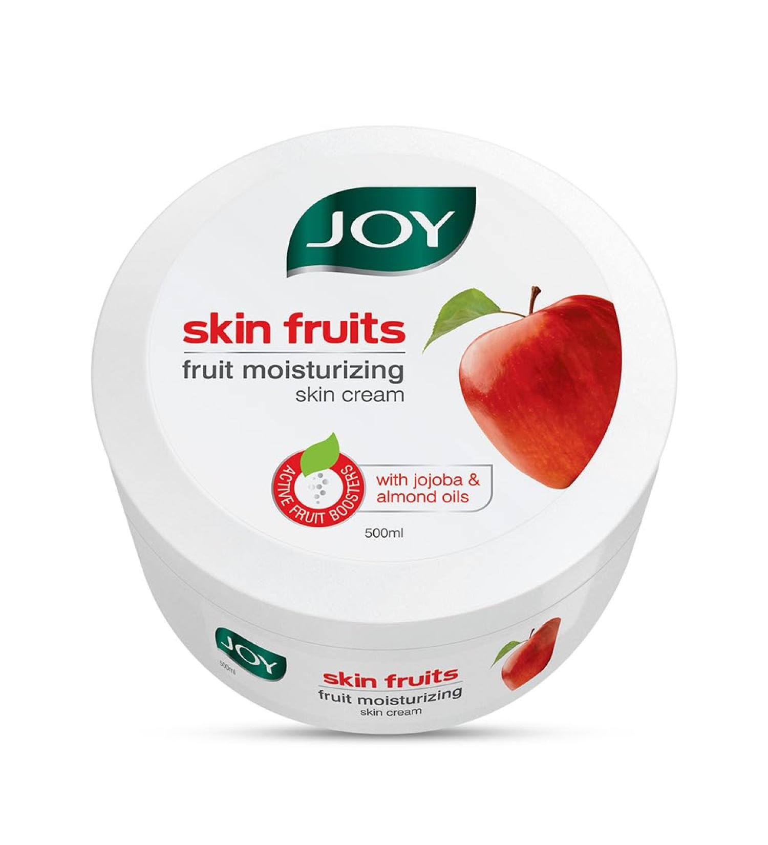 Joy Skin Fruits Active Moisture Cream - 500ml Moisturizing Massage Cream for All Skin Types - International Shipping Available - Buy Online on GoSupps.com