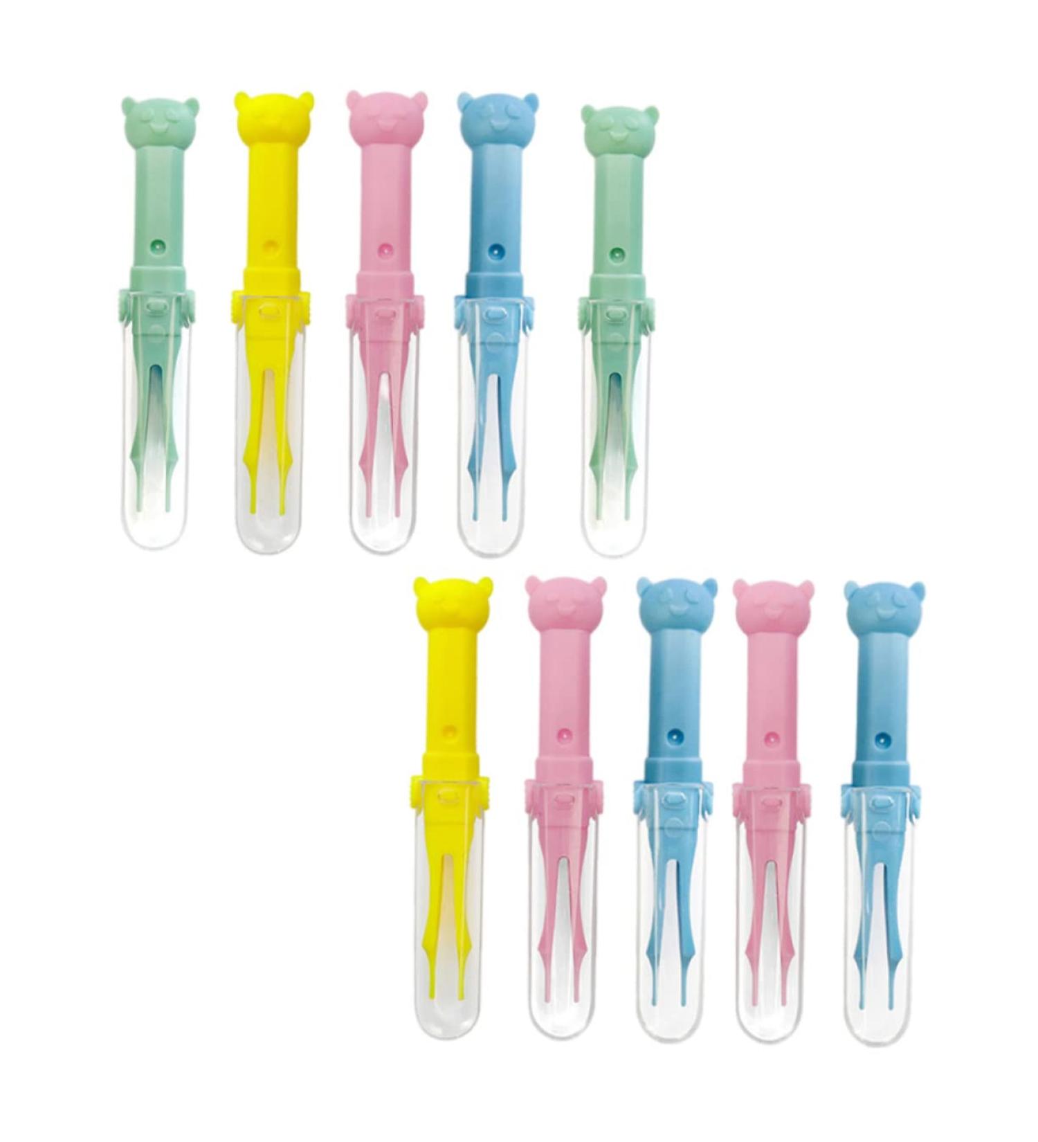 Healeved 10pcs Baby Nasal Booger Clip & Ear Cleaning Tools Set - Safe Round Nose Tweezers for Nursing Care - Buy Online on GoSupps.com
