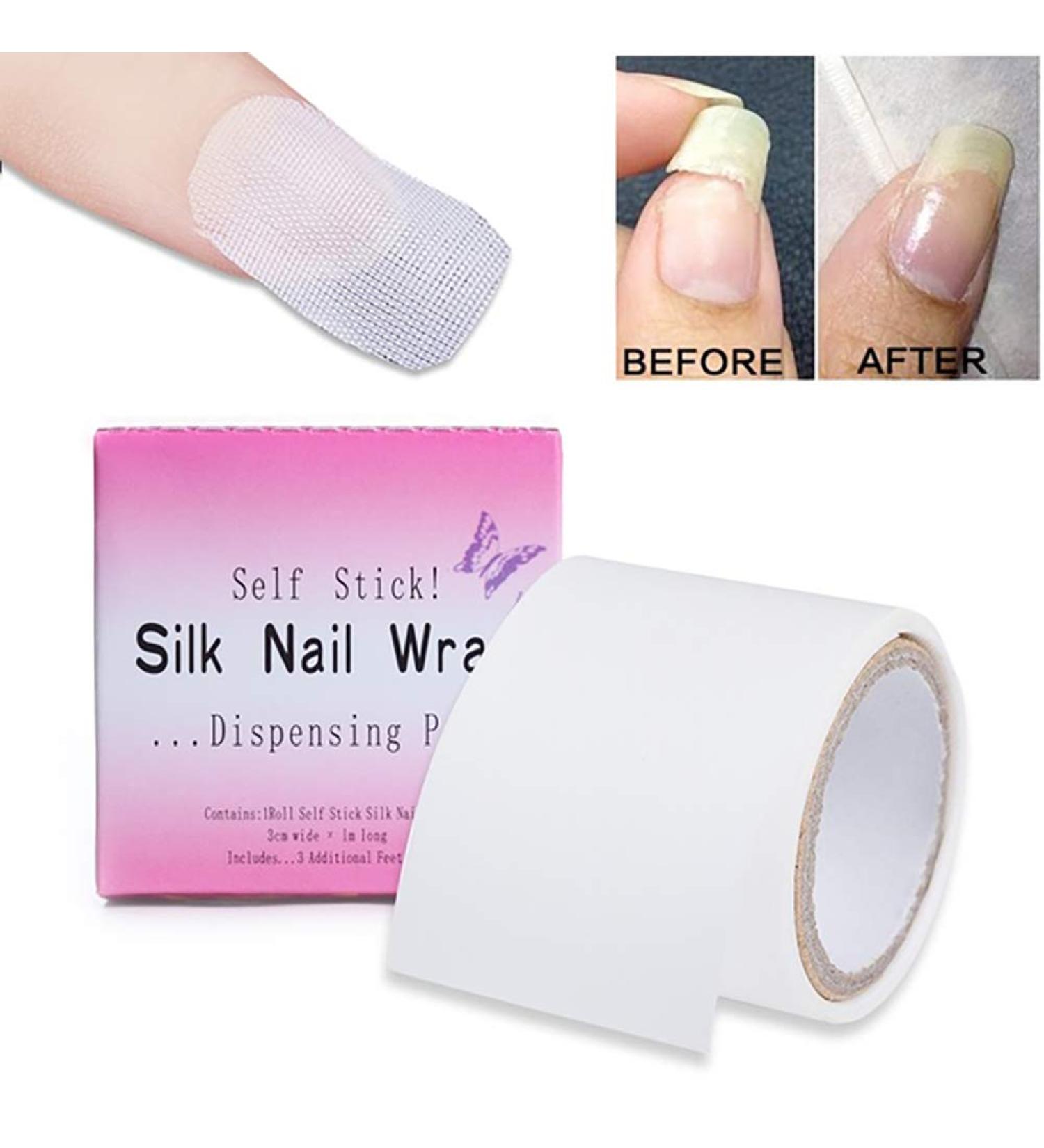 Self-Adhesive Silk Nail Wrap - UV Gel & Acrylic Nail Protection | Reinforcement & Nail Art Tools - Buy Online on GoSupps.com