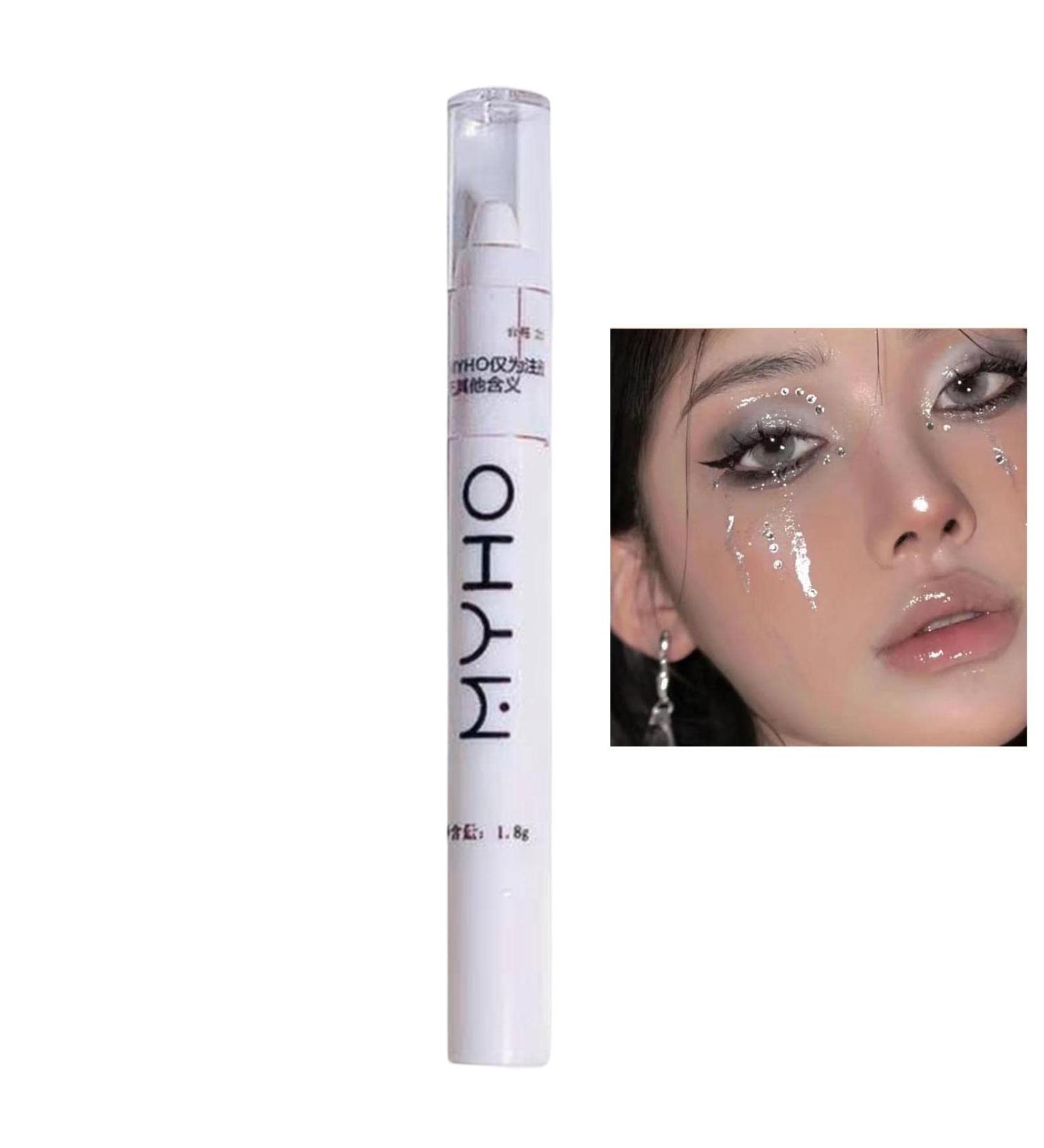 Eye Brightener Stick Waterproof Eye Highlighter Brightener Stick Cosmetics Eye Brightener Shade Eyeshadow Sticks for Eyes Eye Highlighter Brightener Stick Lying Silkworm for Women 02#pearl White - Buy Online on GoSupps.com