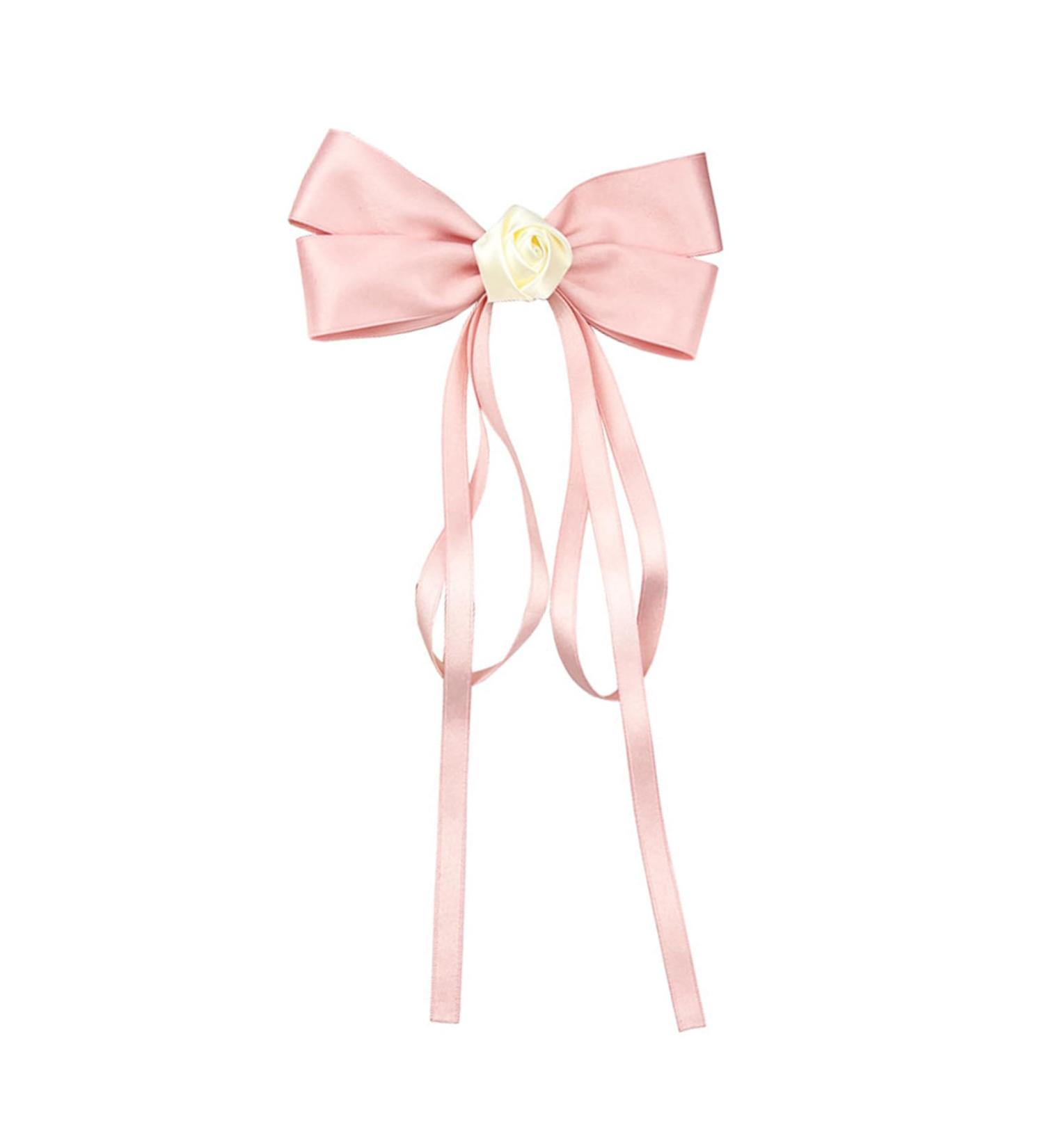 amangul Sweet Ballet Ribbon Hair ws Hair Clip Lazy Hairpin Women Barrettes Ponytail Holder for Lady Girls Hair Styling Tool(Pink) - Buy Online on GoSupps.com