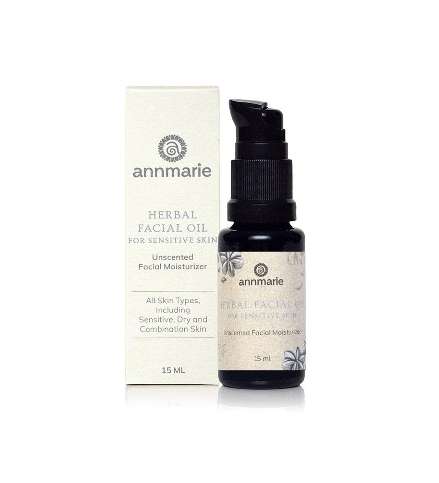 Buy Annmarie Skin Care Herbal Facial Oil for Sensitive Skin - Unscented Facial Oil with Squalane Sacha Inchi & Camellia Seed Oil (15ml) - International Shipping Available - Buy Online on GoSupps.com
