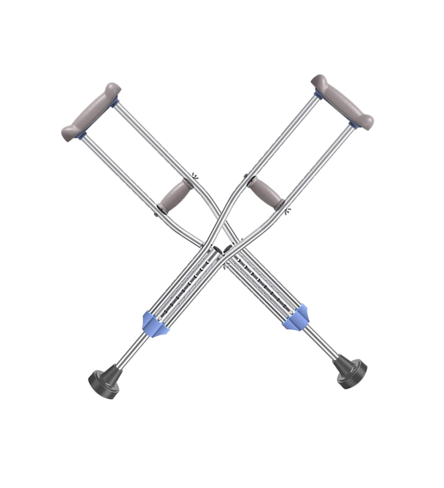 Medical Adult Underarm Crutches Height Adjustable Walking Underarm Crutches Stainless Steel Heavy Duty Crutches (Size : M(1 Pair)) Anniversary Lucky Star - Buy Online on GoSupps.com
