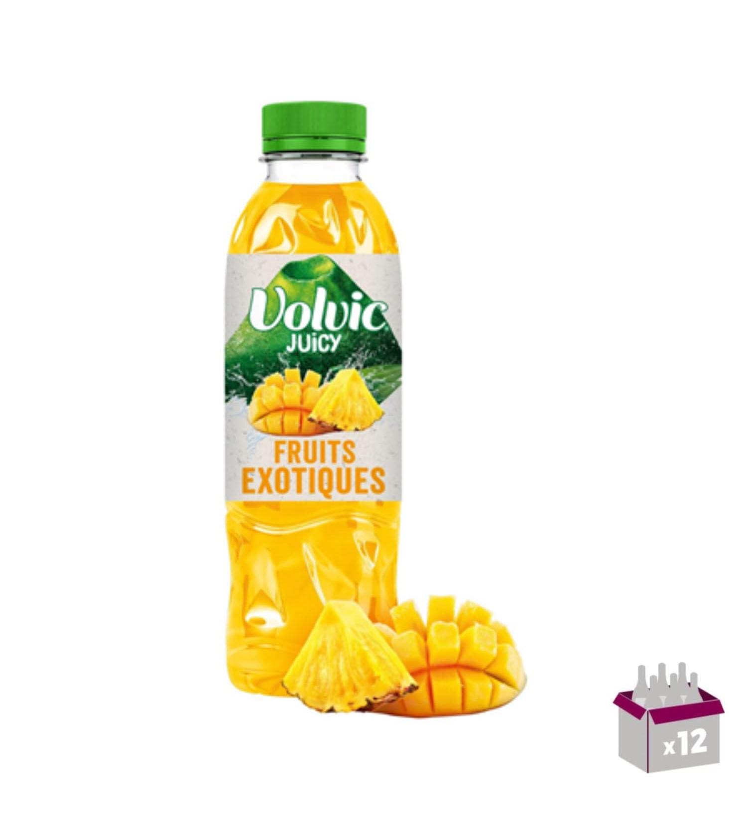 Volvic water with exotic fruits 12 x 50cl