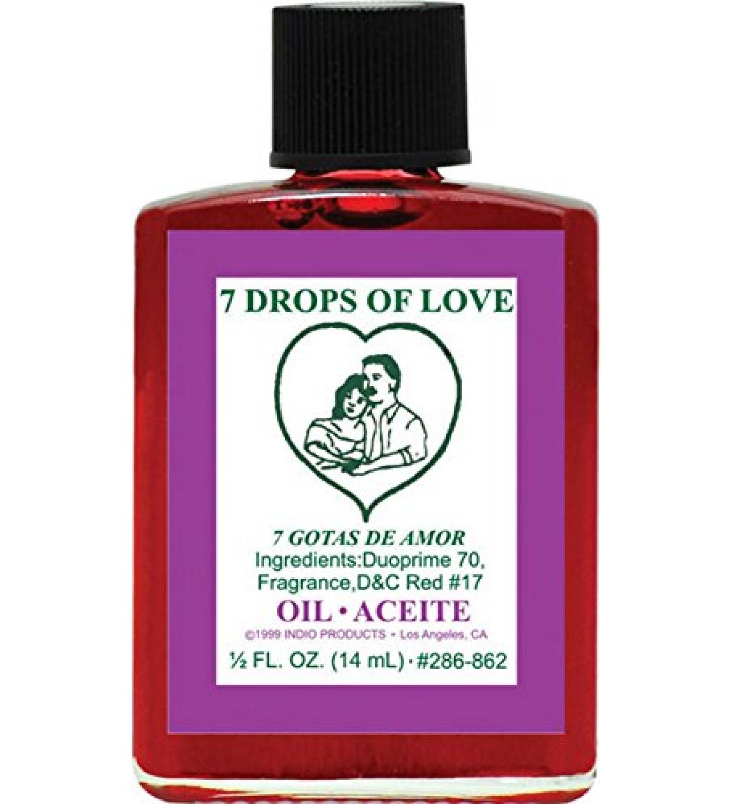 (3Pack) Indio Products Spiritual Anointing Oil- Seven Drops/Love 1/2oz