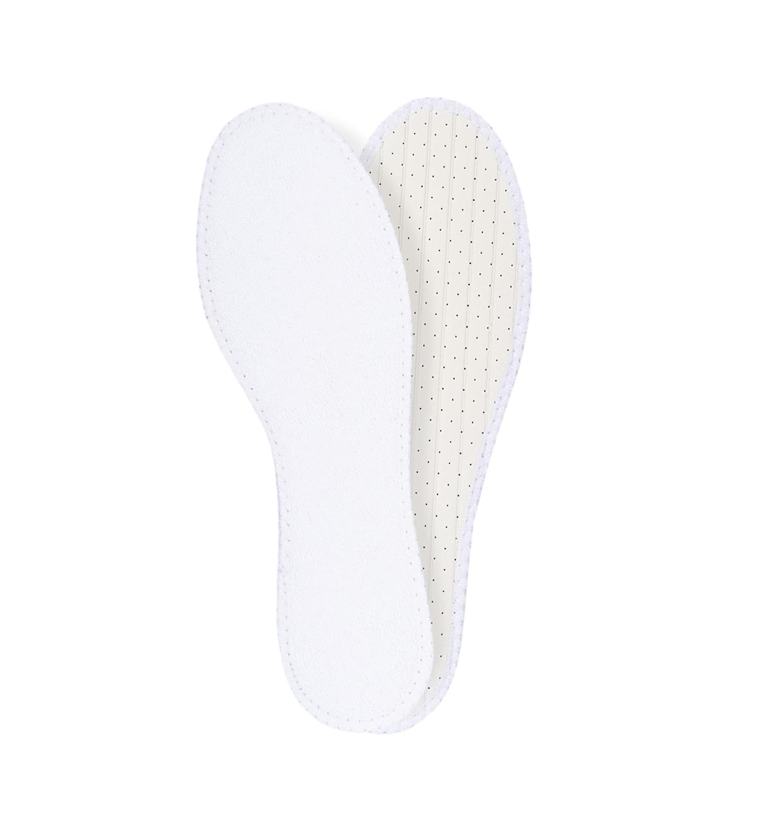 Summer Barefoot Insoles | Fluffy Terry Cloth & Charcoal Odour Absorbing Inserts | Comfort for Men & Women | Lemon-Scented & Hand-Washable - Buy Online on GoSupps.com