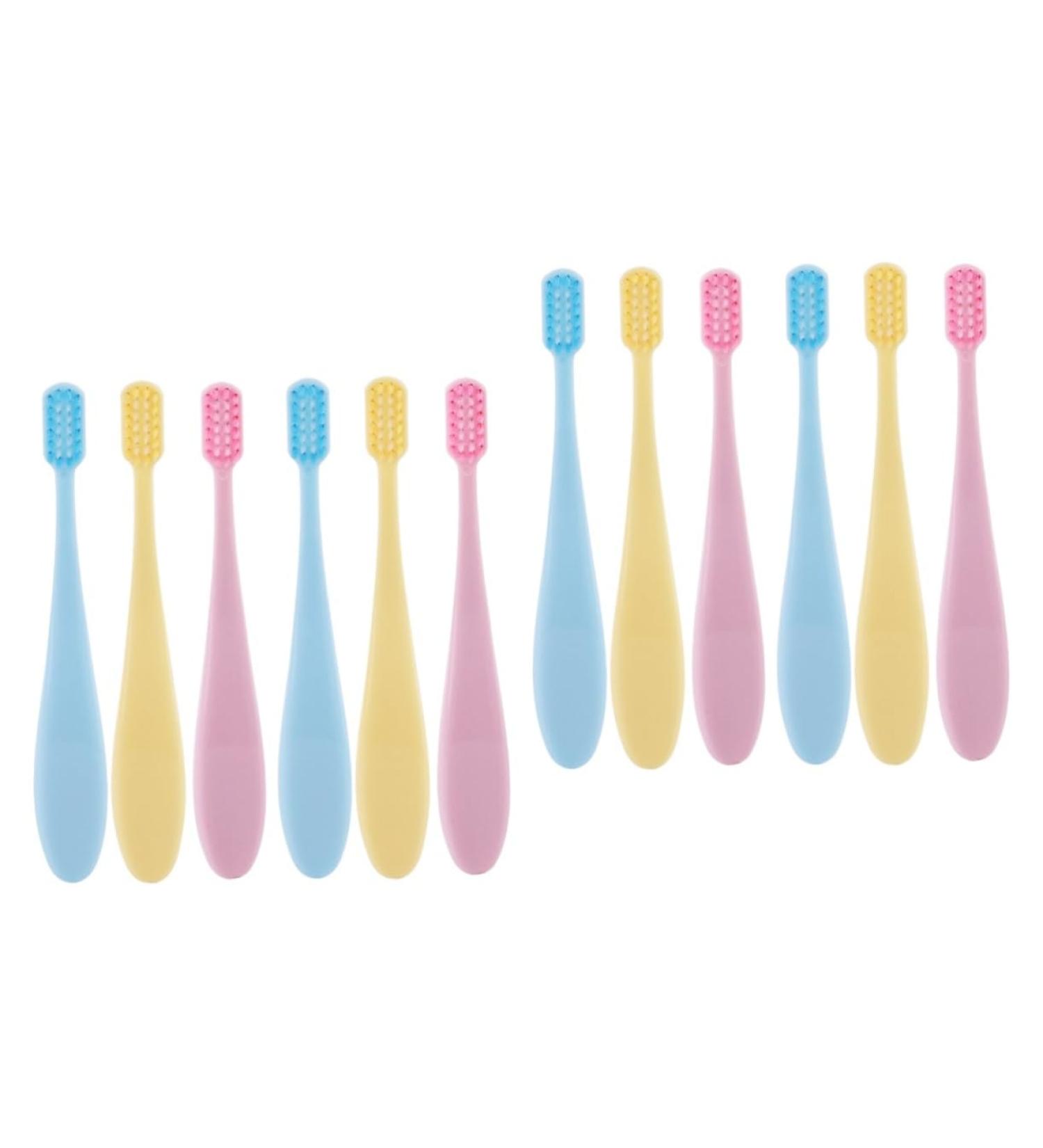 Gatuida 12-Part Children's Toothbrush Set | Infant Travel Toothbrush & Cleaning Tools | Family Dental Care Package - Buy Online on GoSupps.com