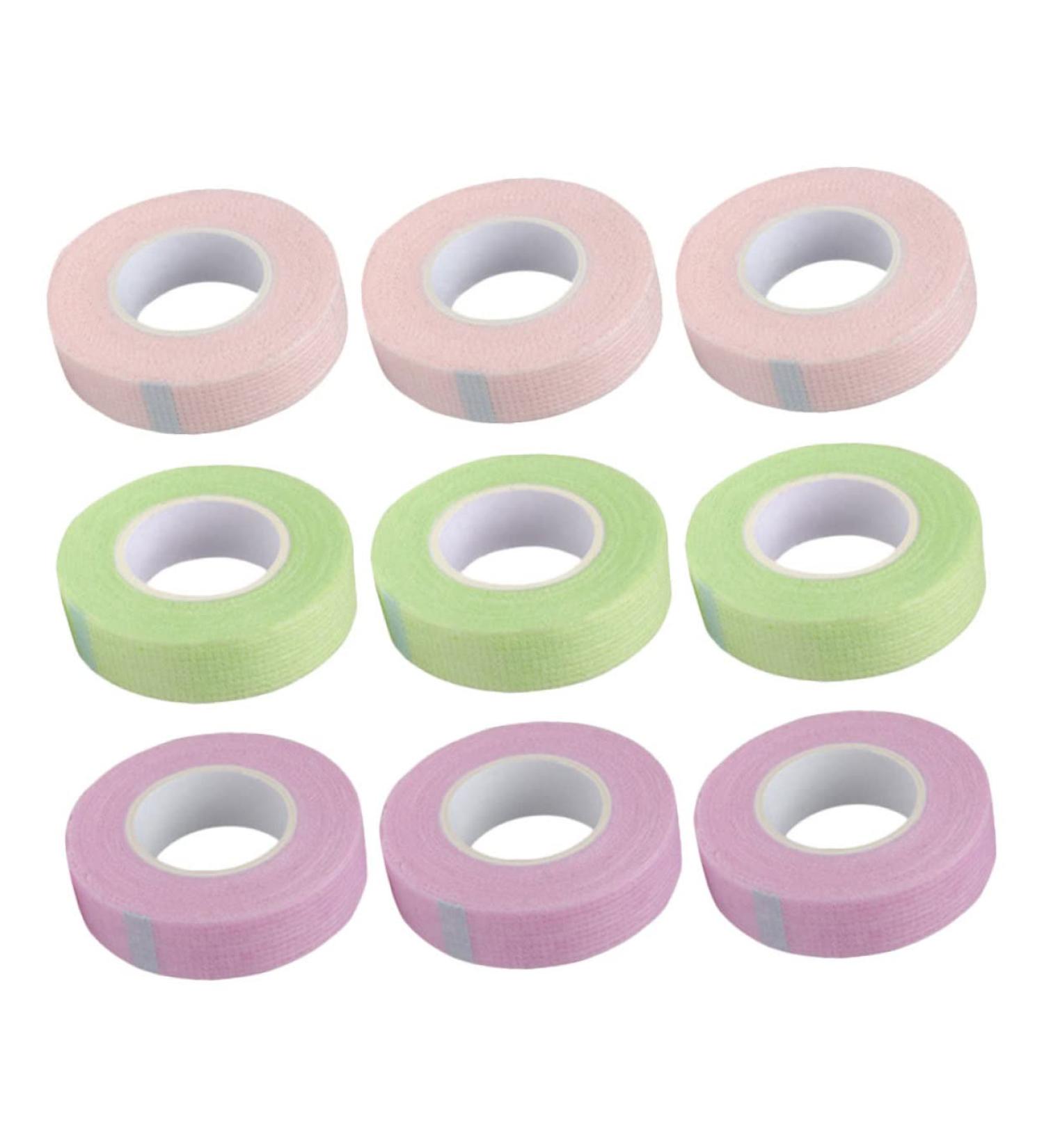 FOMIYES 36 Rolls Eyelash Extension Tape - Breathable Adhesive Fabric for Makeup | Pink & Green Duct Tape | Beauty Supplies - Buy Online on GoSupps.com