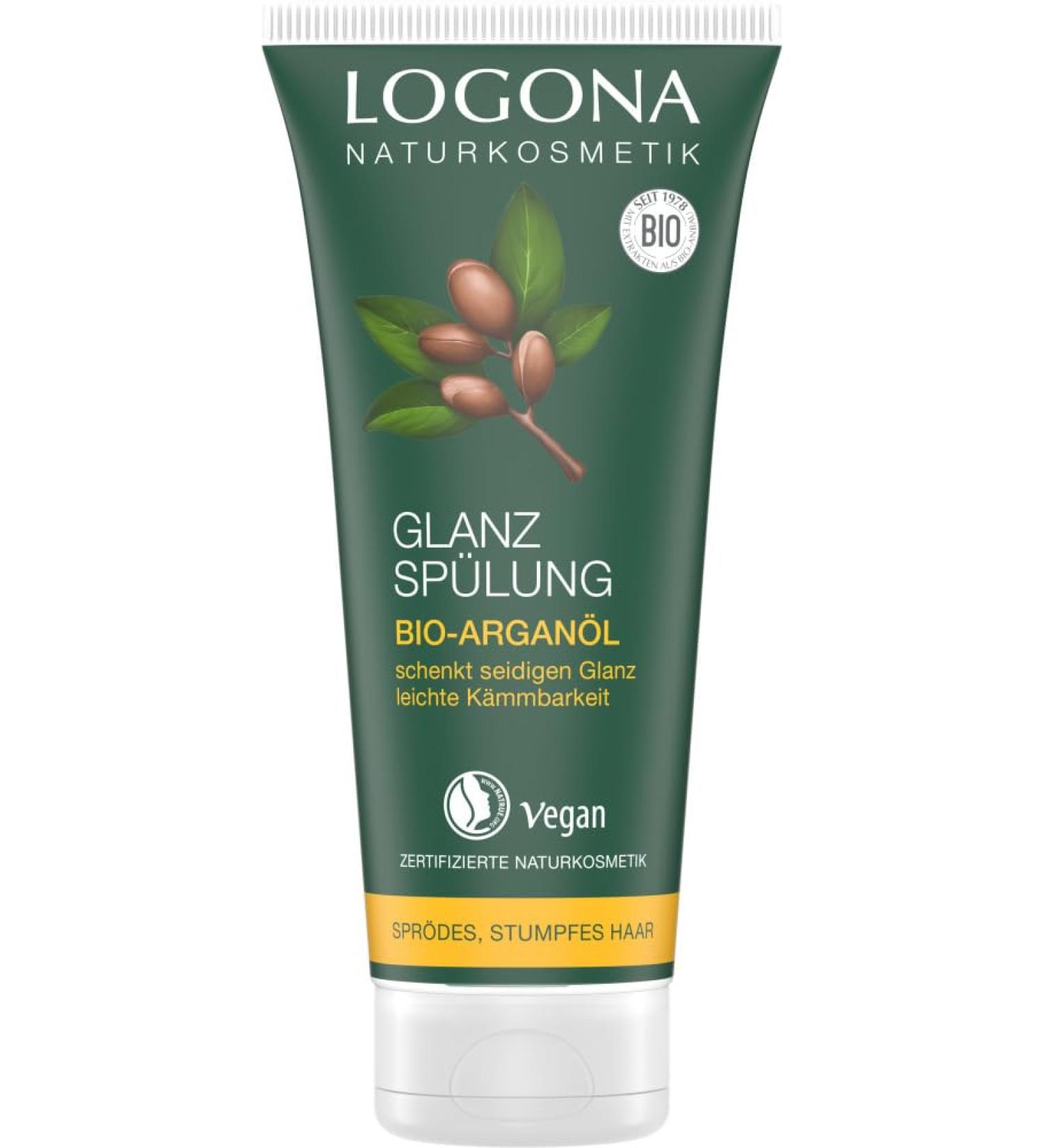 LOGONA Naturkosmetik Logona Shiny Organic Argan Oil Conditioner 6 x 200ml