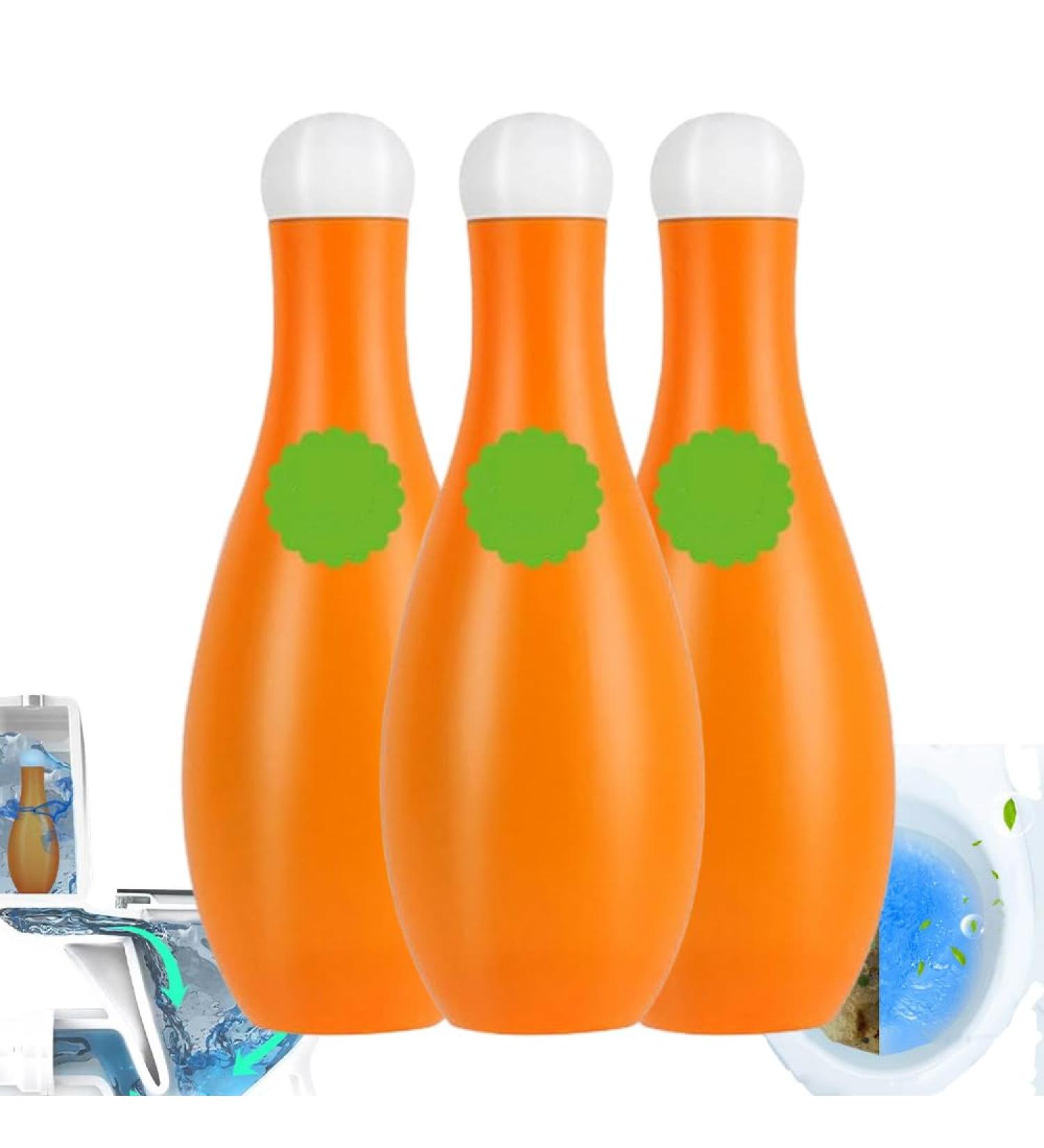 Bowling Blue Bubble Toilet Bowl Cleaner Bowling Long-Lasting Bowl Cleaner In Bottle Toilet Cleaner for Cistern Auto Toilet Bowl Cleaner Toilet Fresheners Deodorizing & Descaling (3 pcs) - Buy Online on GoSupps.com