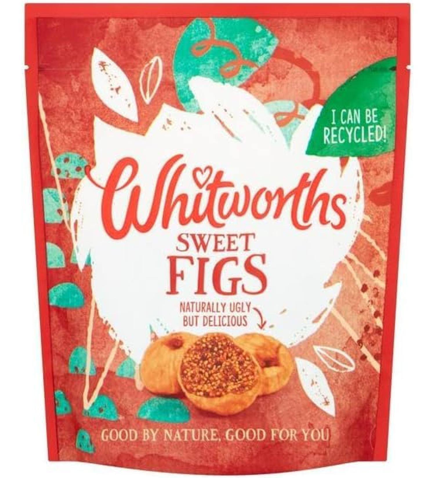Whitworths | Figs (175gX5) | Partially Rehydrated Figs | Naturally ugly but delicious | Suitable for vegans - Buy Online on GoSupps.com