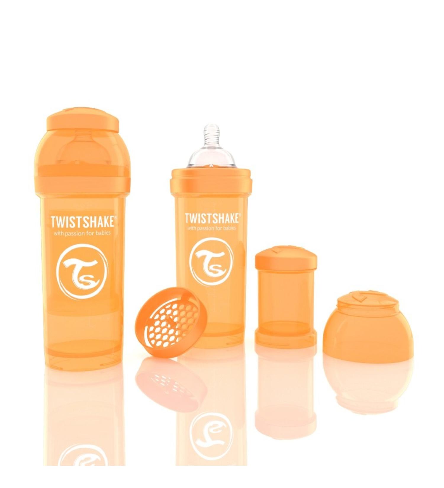 Twistshake Anti-Colic Baby Bottle 260ml - Orange | International Shipping Available - Buy Online on GoSupps.com
