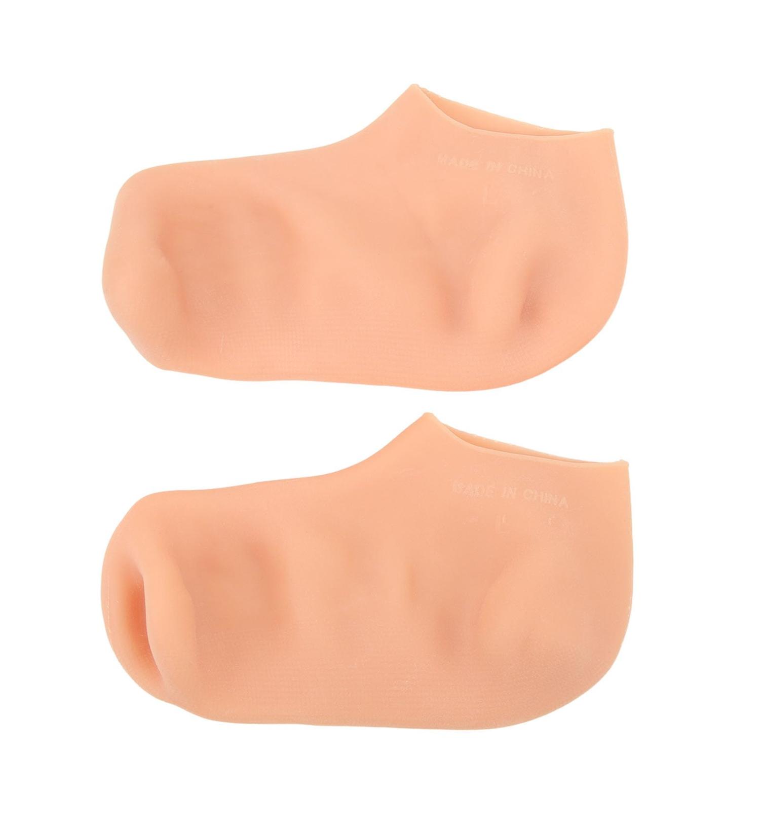 Silicone Socks for Women High Elasticity Aloe Waterproof Silicone Moisturizing Socks Softening Dry Cracked Feet Rough Skins & Anti Slip Aloe Sock for Women Dry Cracking Skin - Buy Online on GoSupps.com