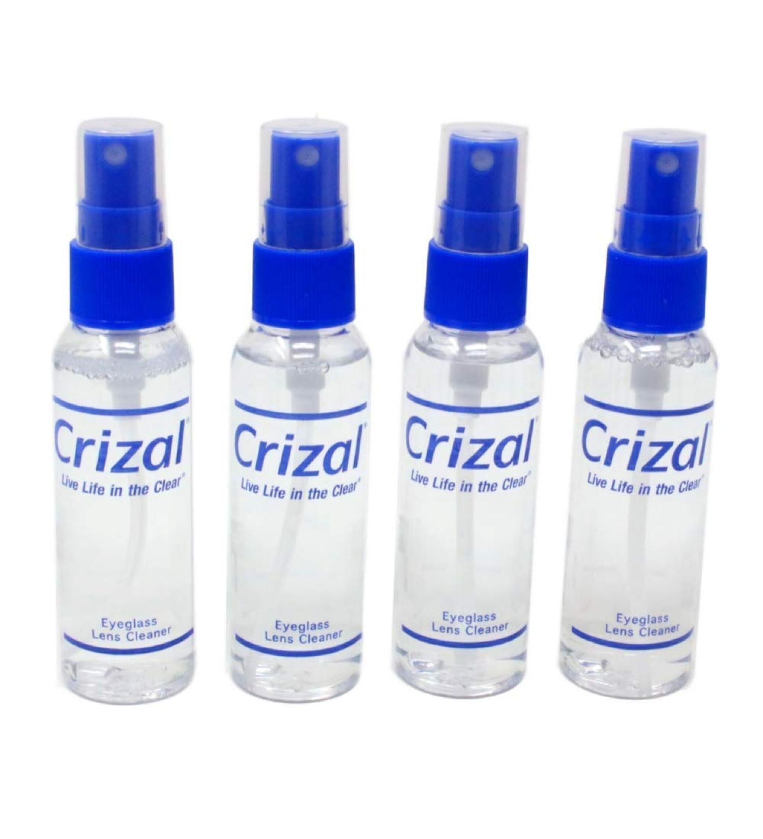 Crizal Eye Glasses Cleaning Spray - Doctor Recommended Lens Cleaner for Anti Reflective Lenses - 2oz Spray, 4 Pack - Buy Online on GoSupps.com
