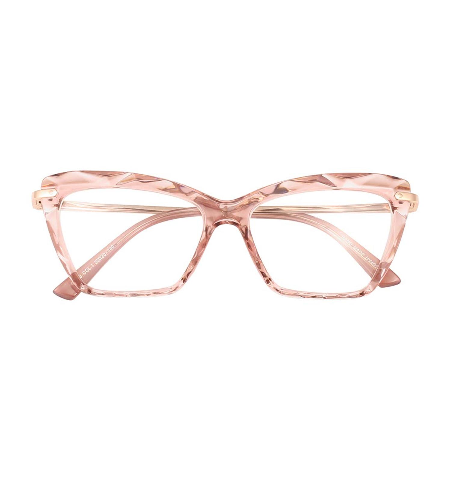 Anti Blue Light Glasses for Men - Clear Gaming Eyewear Reducing Strain & Enhancing Comfort - Stylish Pink Design - Buy Online on GoSupps.com
