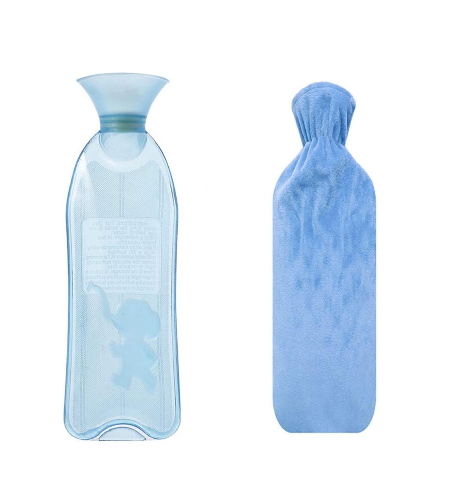 MAIES Classic Hot Water Bottle - Reusable PVC Heat Bottle with Knitting Cover | Perfect Christmas & Birthday Gift | Portable & Comfortable - Buy Online on GoSupps.com