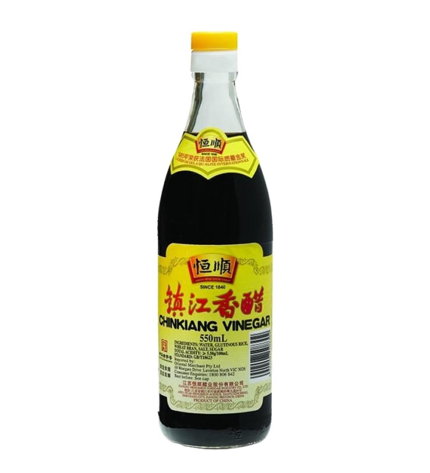 SPIRITCROWD Heng Shun Chinkiang Rice Vinegar 550ml: Ideal for Dumplings - Buy Online on GoSupps.com