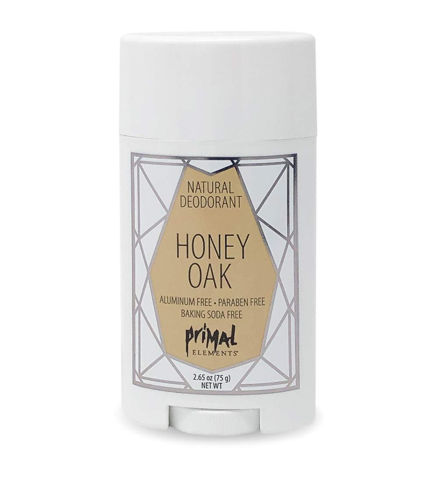 Primal Elements Honey Oak Natural Deodorant 2.65 Ounce