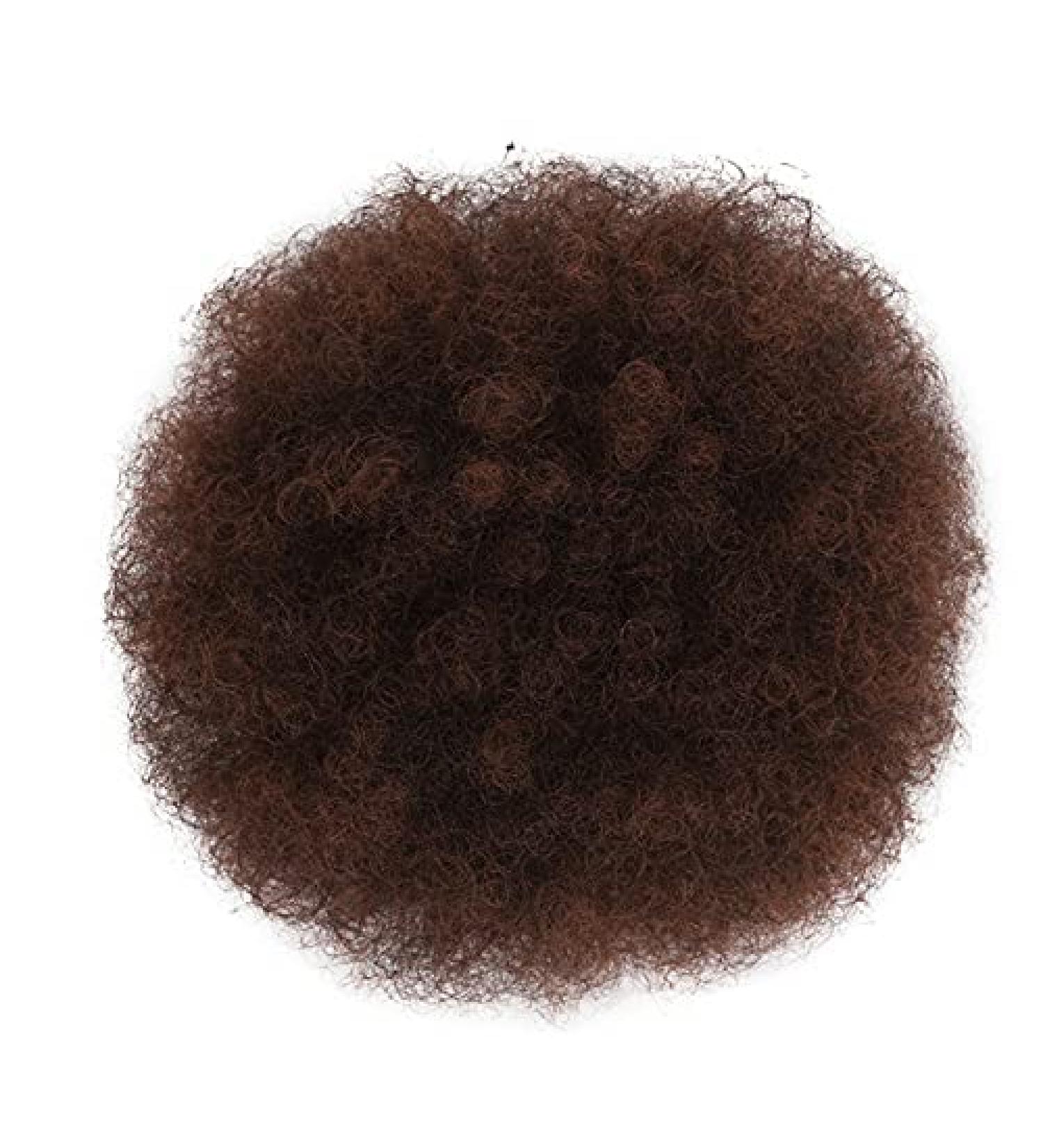 Synthetic Puff Afro Curly Hair Extensions for Women | High Bun Clip Updo | Short Hair Wedding Hairstyles 1BT33 - Buy Online on GoSupps.com