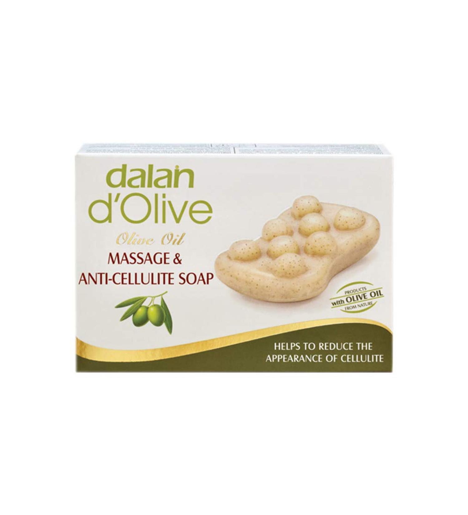 Dalan D'Olive Massage & Anti-Cellulite Bar Soap White 5.3 Ounce 1 Ct
