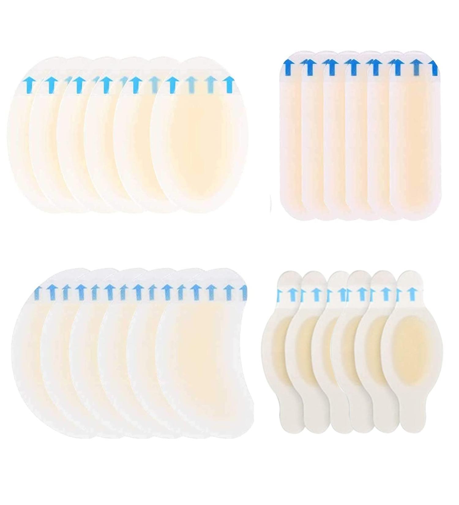 24 PCS Blister Pads - Waterproof Hydrocolloid Gel for Foot Protection | Pain Relief for Heels & Toes - Buy Online on GoSupps.com