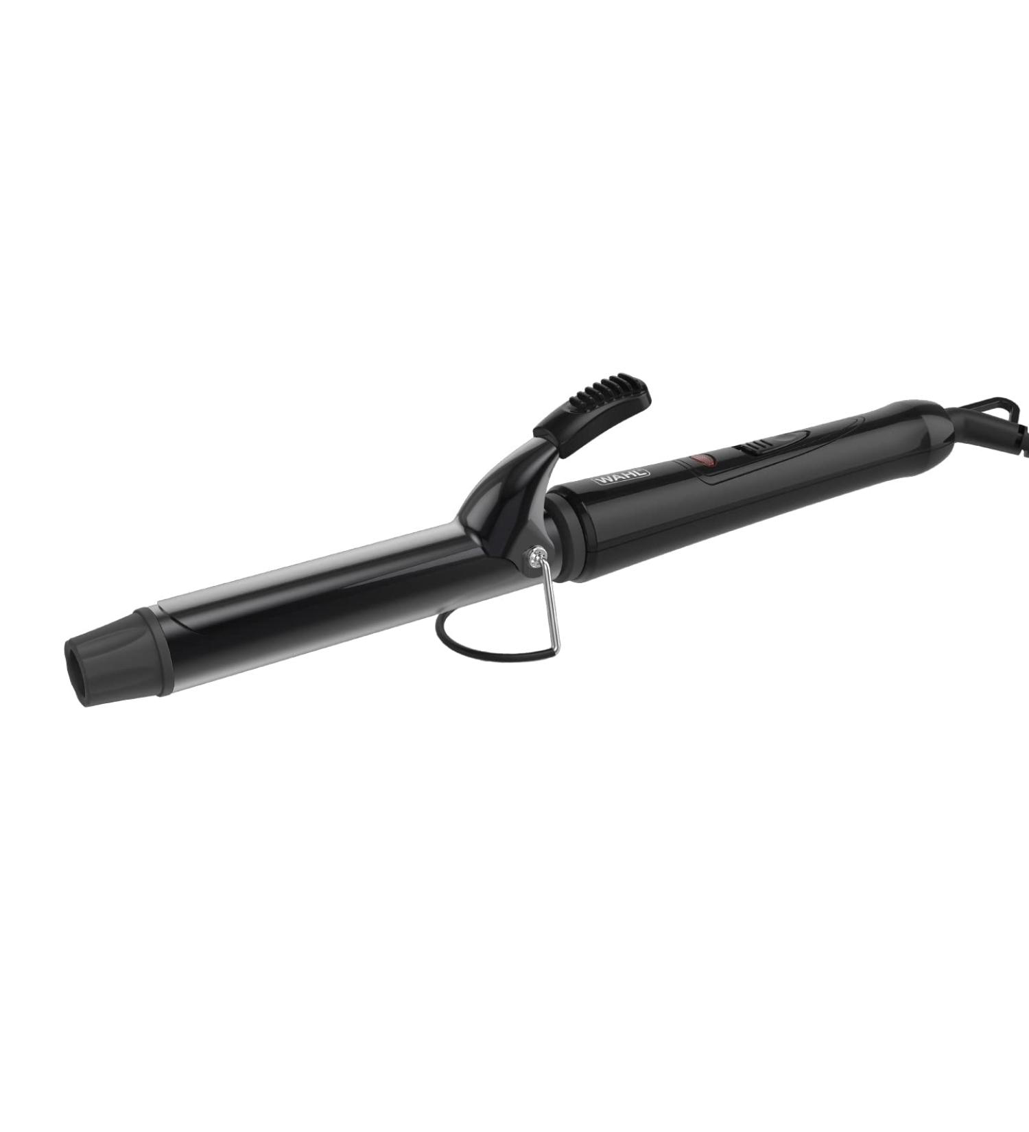 Wahl 25mm Ceramic Curling Wand with Swivel Cord for Shiny Curls - Quick Heat Barrel Clamp Styling Tool - Buy Online on GoSupps.com