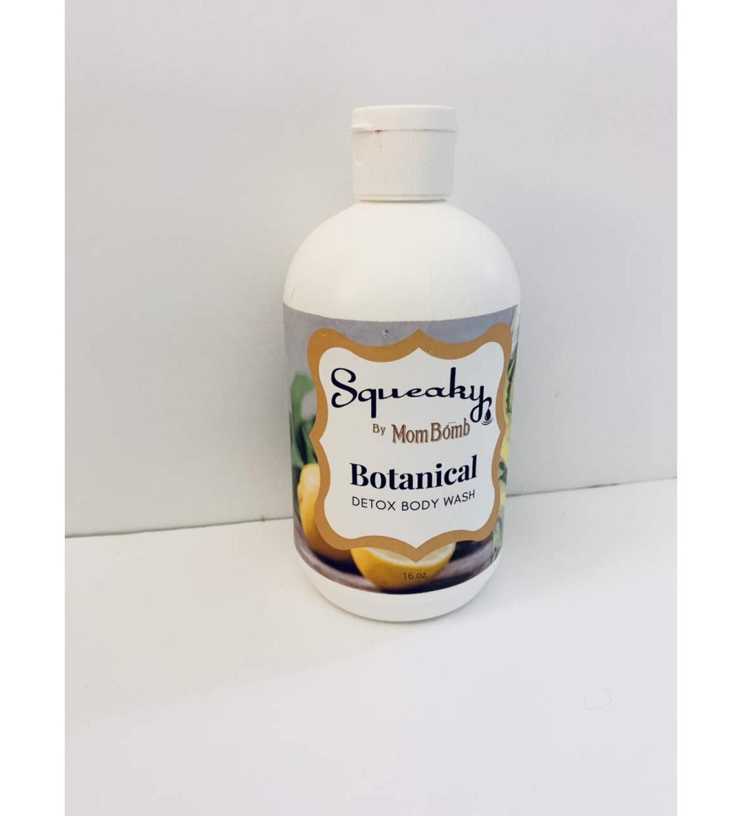 Botanical Detox Body Wash - Therapeutic Rosemary Oil for Fatigue Relief & Deep Moisture | Squeaky by Mom Bomb - Buy Online on GoSupps.com