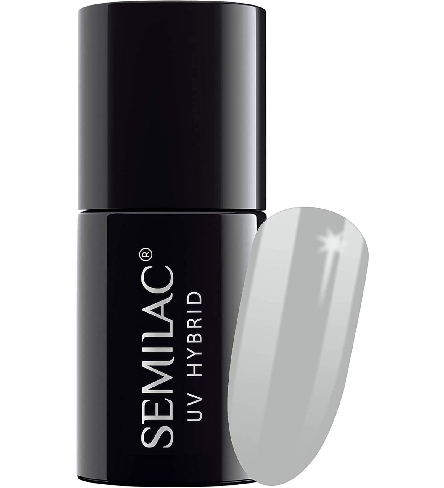 SEMILAC Gel Nail Polish - Colour 544 Just Chillin | UV LED Lamp Soak Off | Long lasting and easy to apply gel nails | nail gel for home and professional use Grey - Buy Online on GoSupps.com