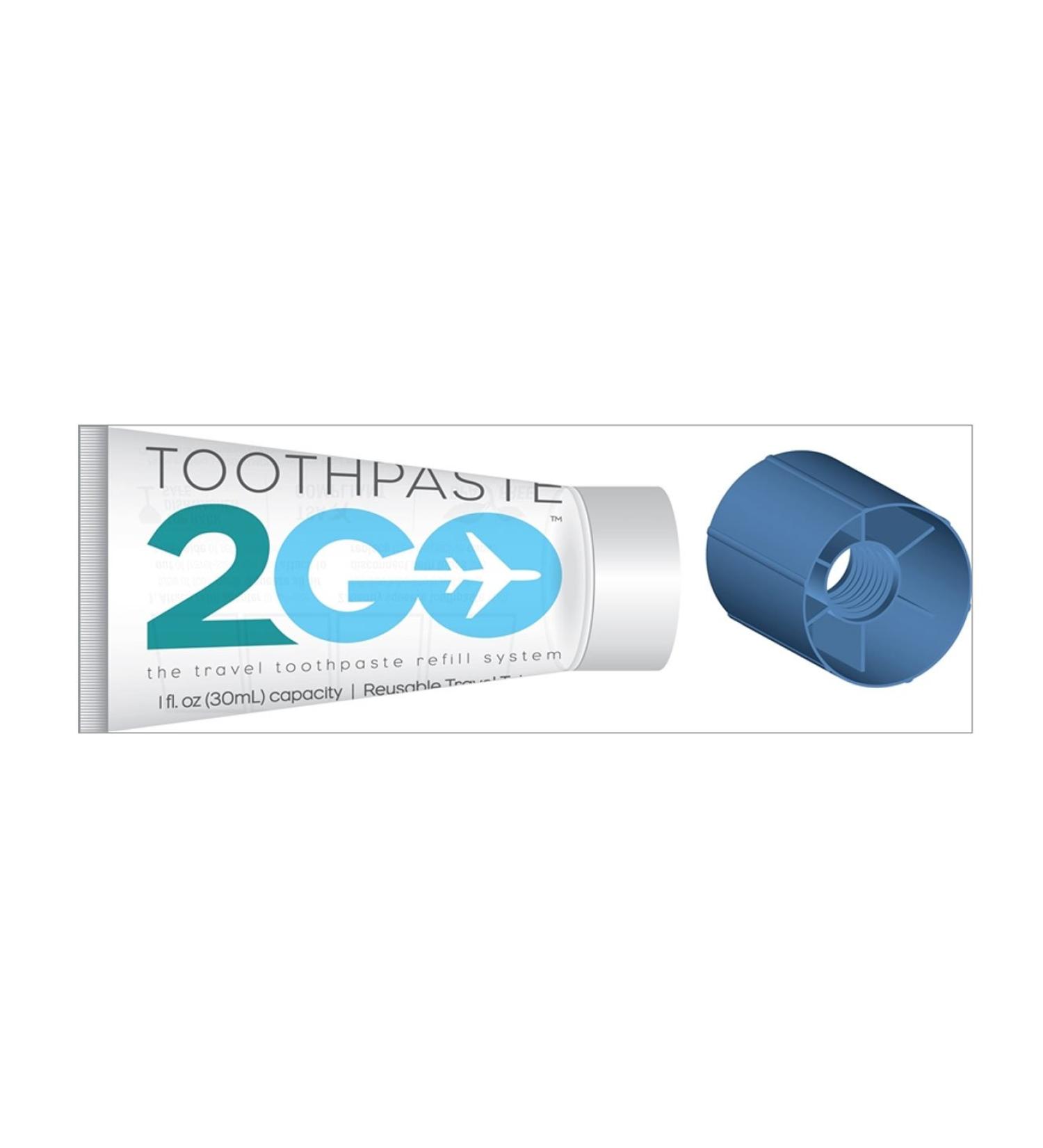 Travel-Friendly Toothpaste 2 Go Starter Pack - TSA Approved - Buy Online on GoSupps.com
