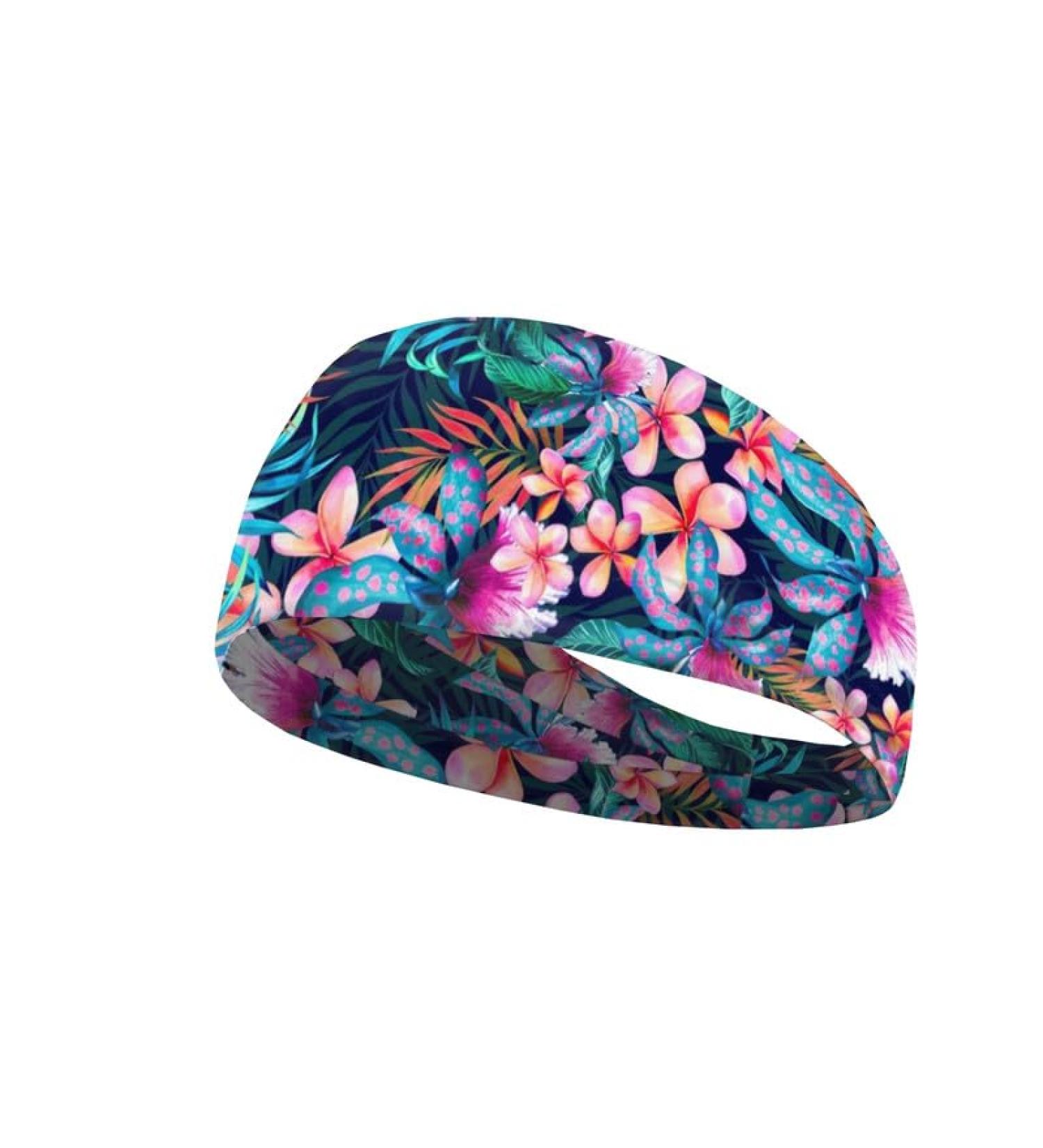 Garronmavis Cartoon Cats Headbands for Women & Men Jamaican Flag Elastic Headband Cute Cats Painting Soft Headbands Hawaii Plumeria Tropical Plants - Buy Online on GoSupps.com