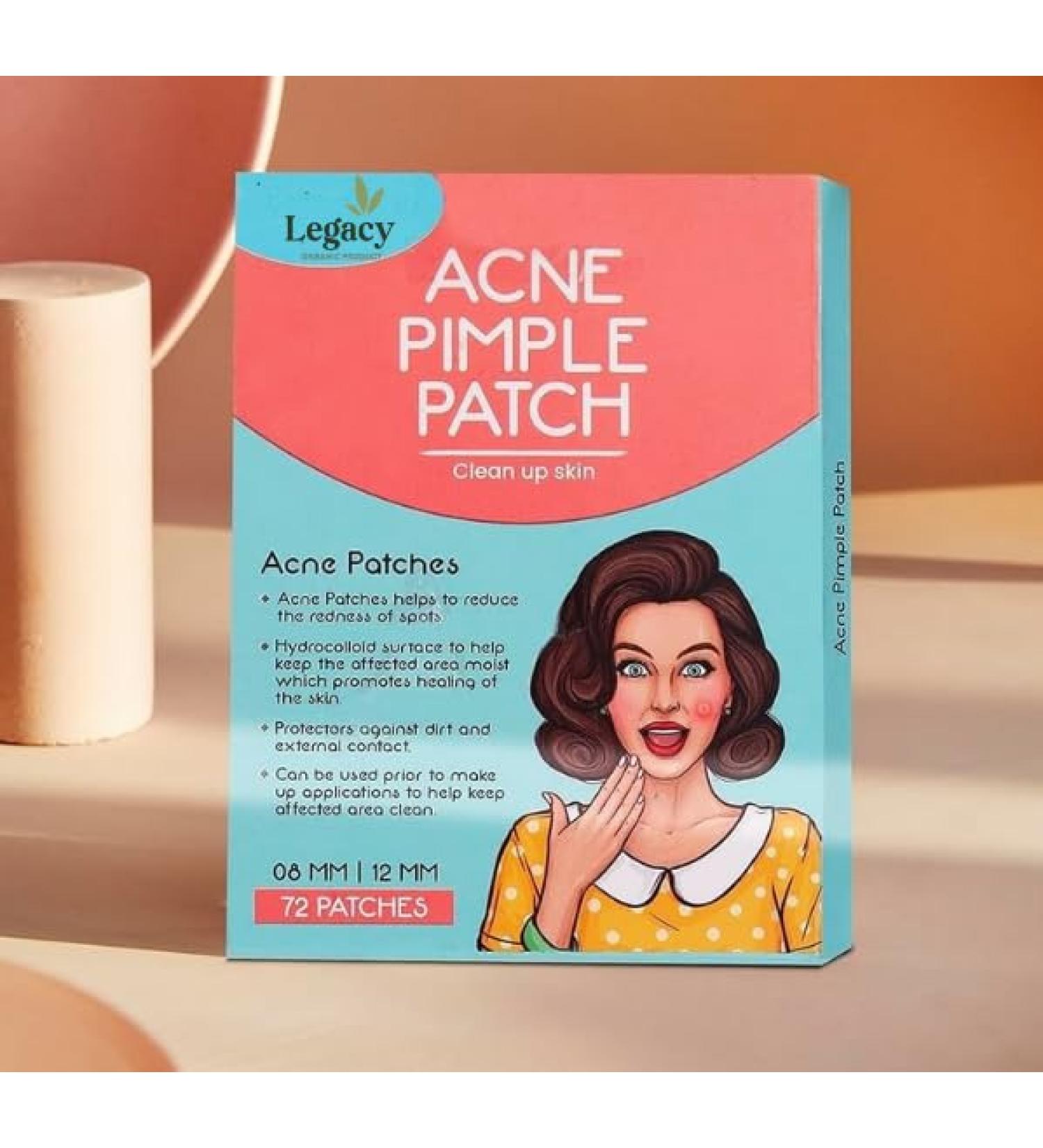 Legacy Pimple Patches with Tea Tree Oil | 72 Hydrocolloid Acne Dots | Fast Healing Blemish & Pimple Stickers - Buy Online on GoSupps.com