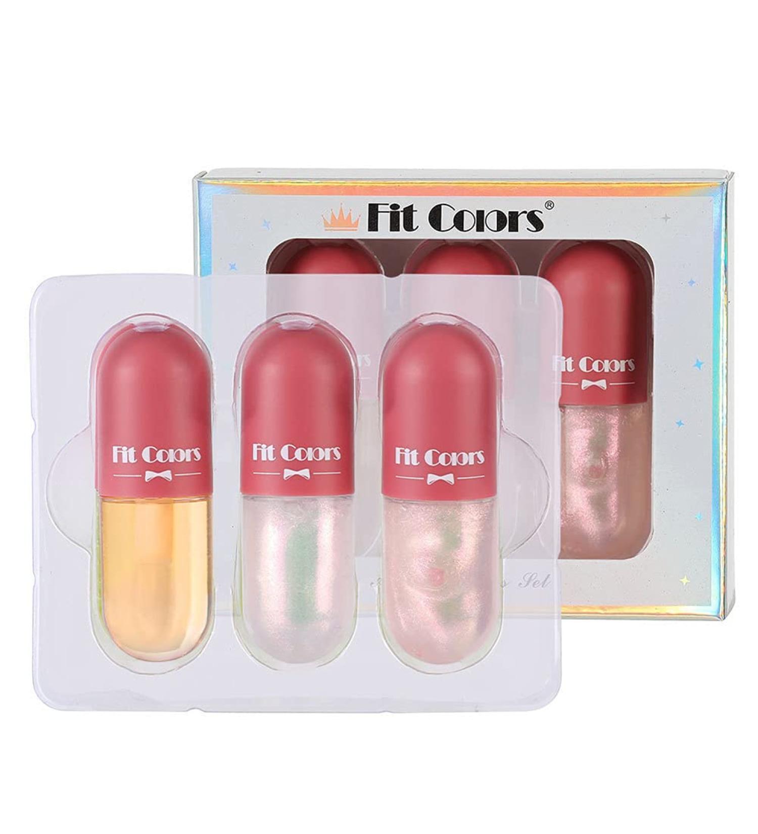 Natural Lip Plumper Set - 3 Plant Extract Serums & Balms for Fuller Hydrated Lips | Lip Enhancer & Gloss - Buy Online on GoSupps.com