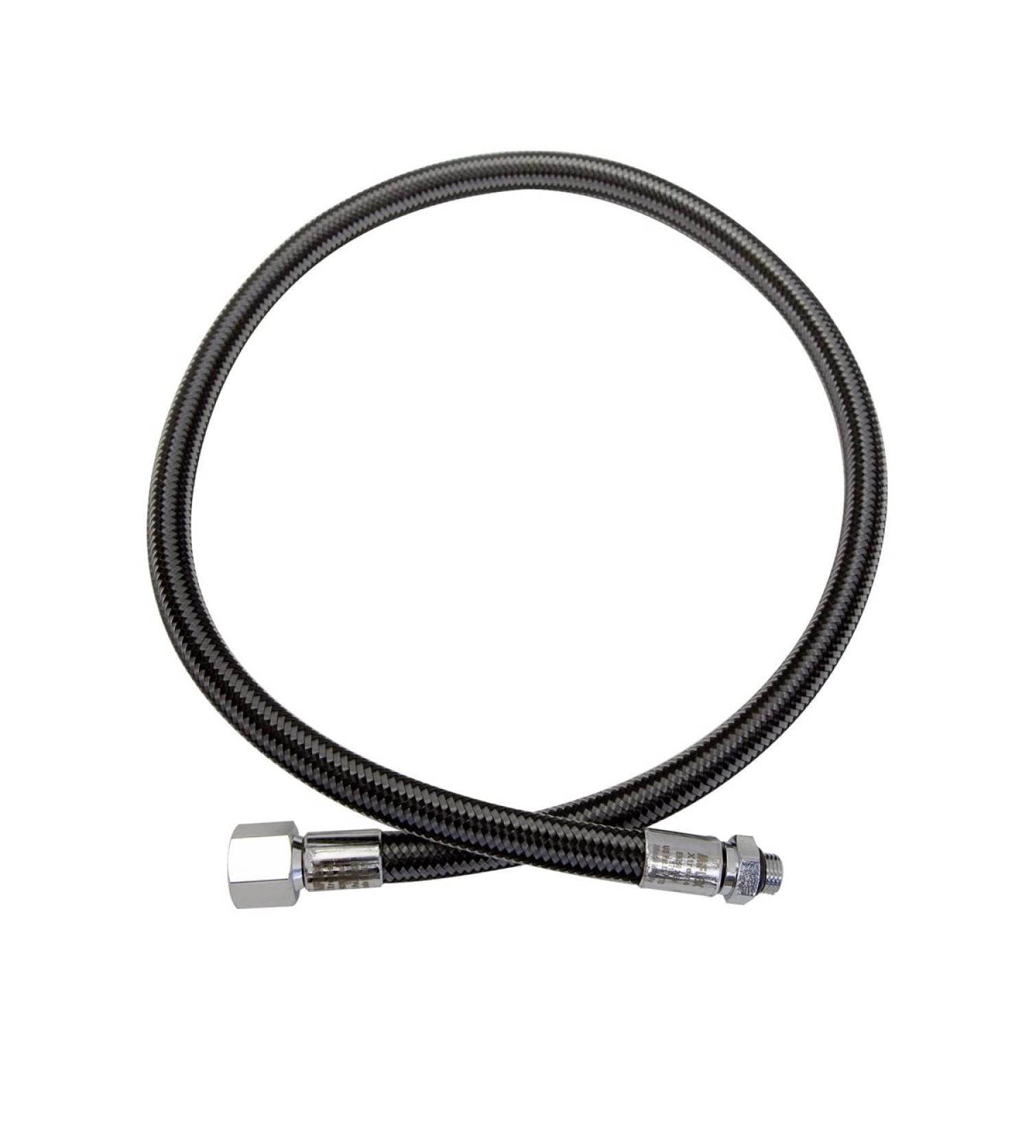 XS Scuba Miflex Low Pressure Braided Hoses - Carbon, 30" Carbon 30 Inch