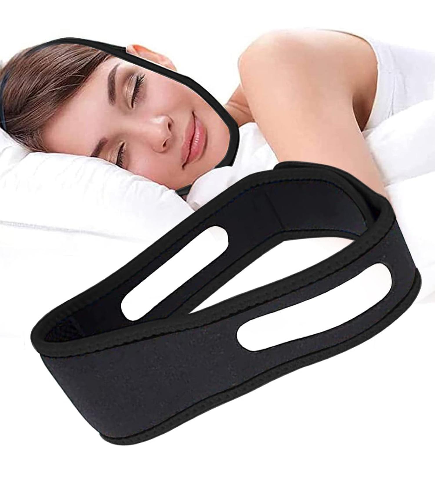 Anti-Snoring Chin Strap - Effective Snoring Stopper | 2023 Update | Black - Reduce Snoring with Professional Equipment - Buy Online on GoSupps.com