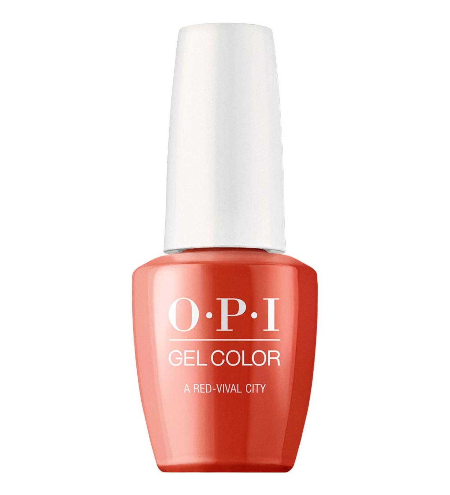 OPI A Red-Vival City Nail Polish - Pack of 2 (15 ml each) | International Shipping Available - Buy Online on GoSupps.com