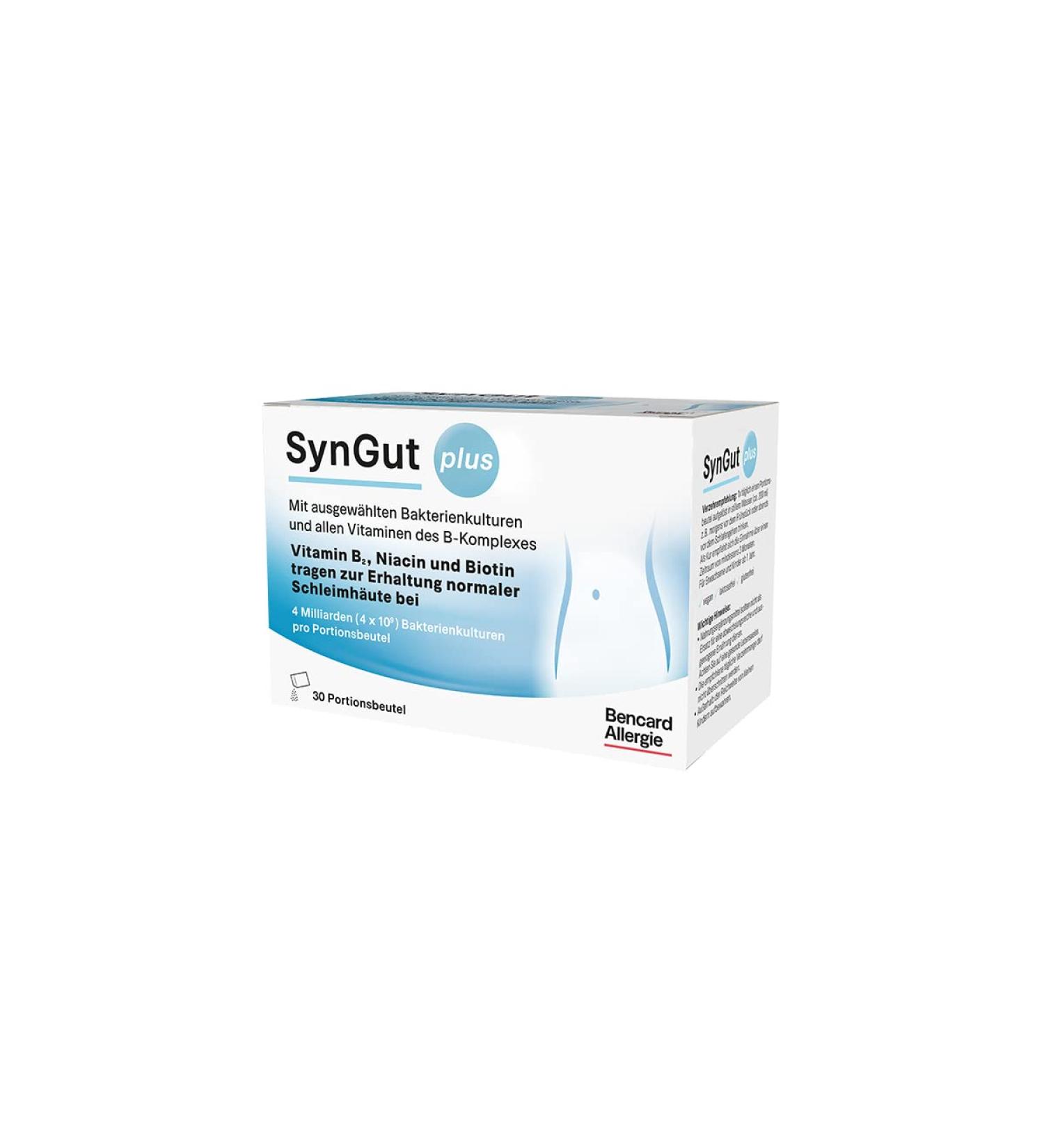 SynGut Plus - Premium Bacterial Cultures & Complete B Complex Vitamins - 30 Capsules - Optimize Gut Health & Energy Boost - Buy Online on GoSupps.com