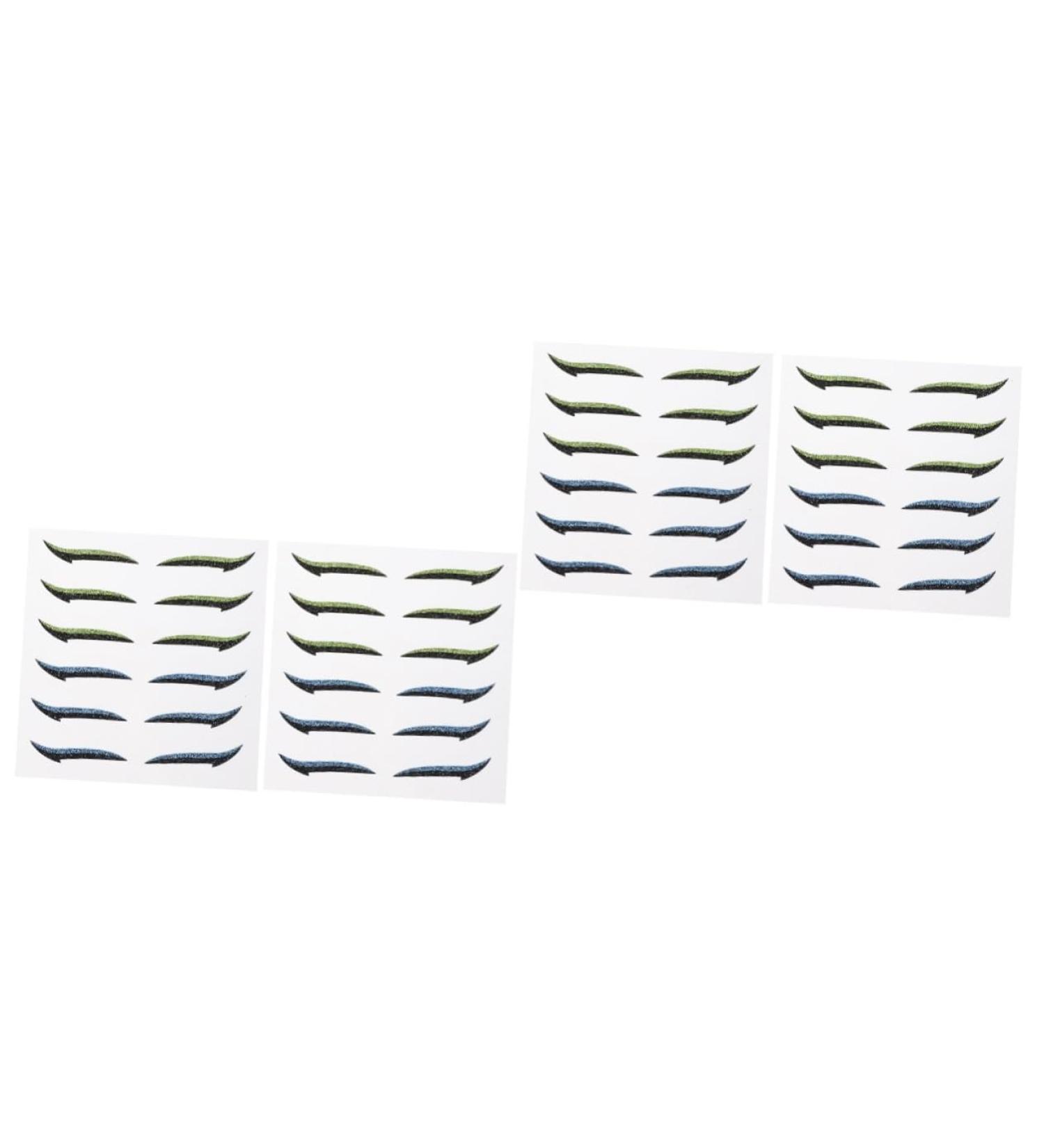 FOMIYES 24 Pairs Glitter Eyeliner Reusable Eyeliner Shimmer Eyeshadow Eye Makeup Tools Flash Skin Patch Miss - Buy Online on GoSupps.com